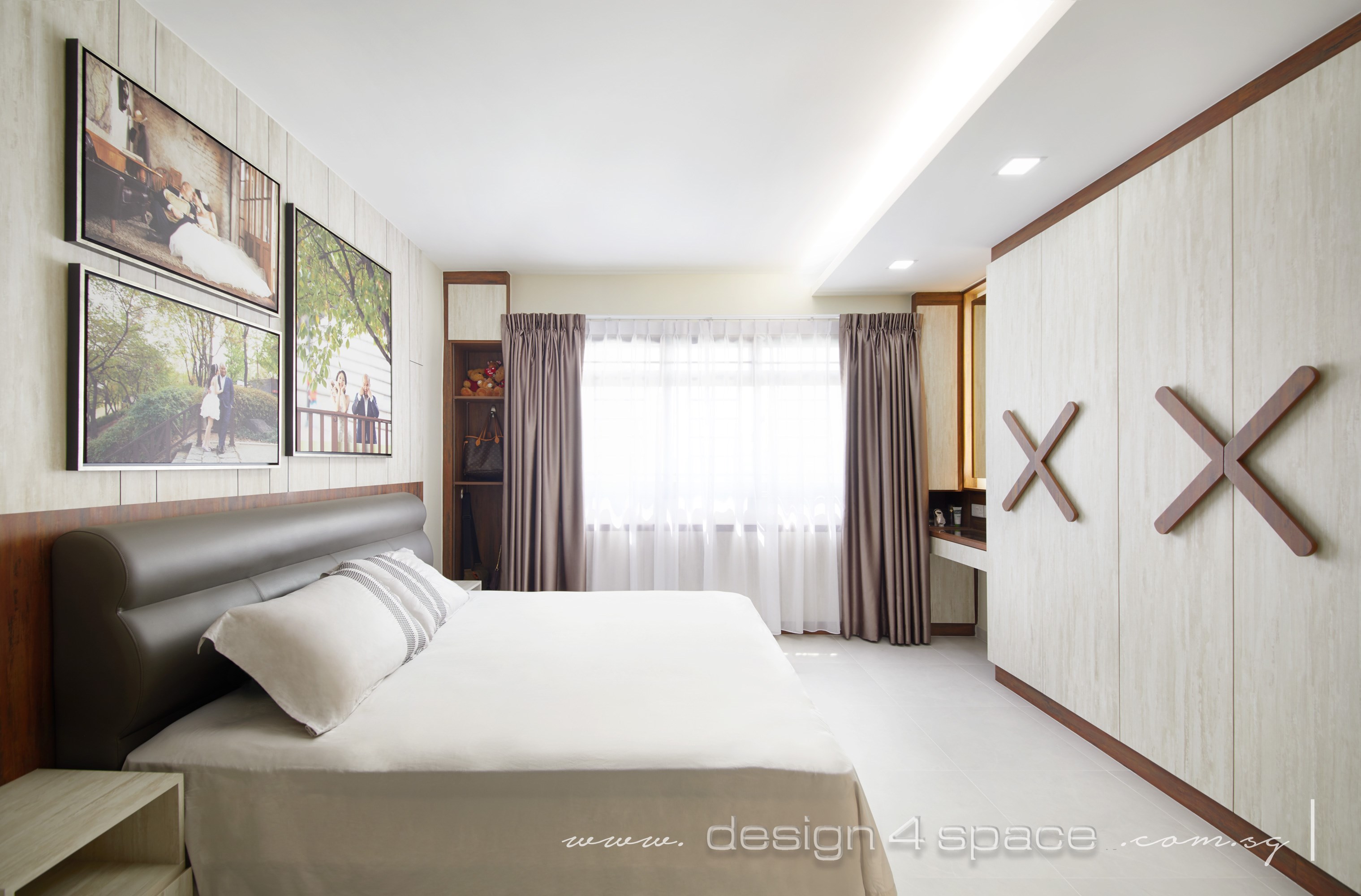 Contemporary Design - Bedroom - HDB 5 Room - Design by Design 4 Space Pte Ltd