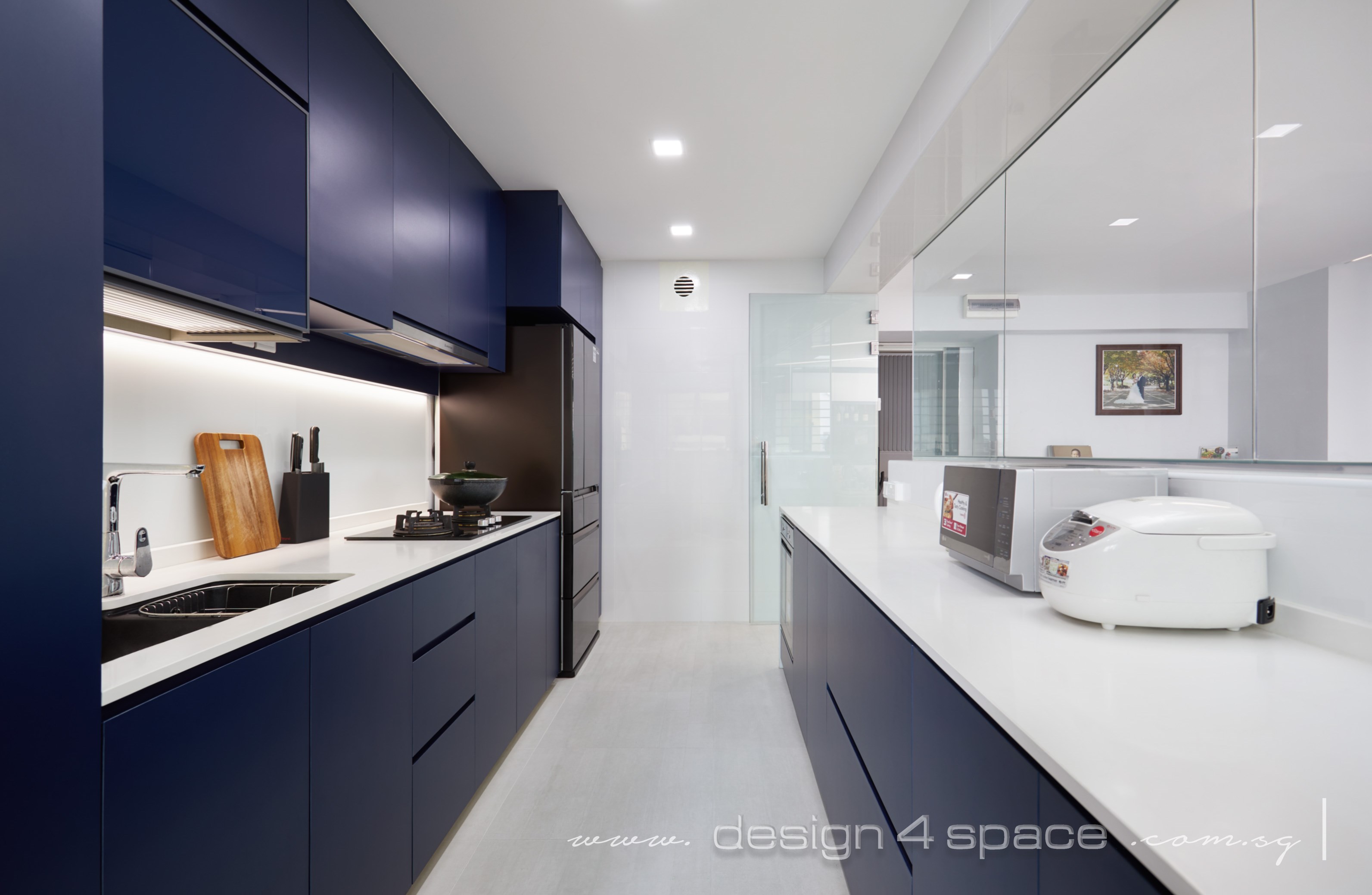 Contemporary Design - Kitchen - HDB 5 Room - Design by Design 4 Space Pte Ltd