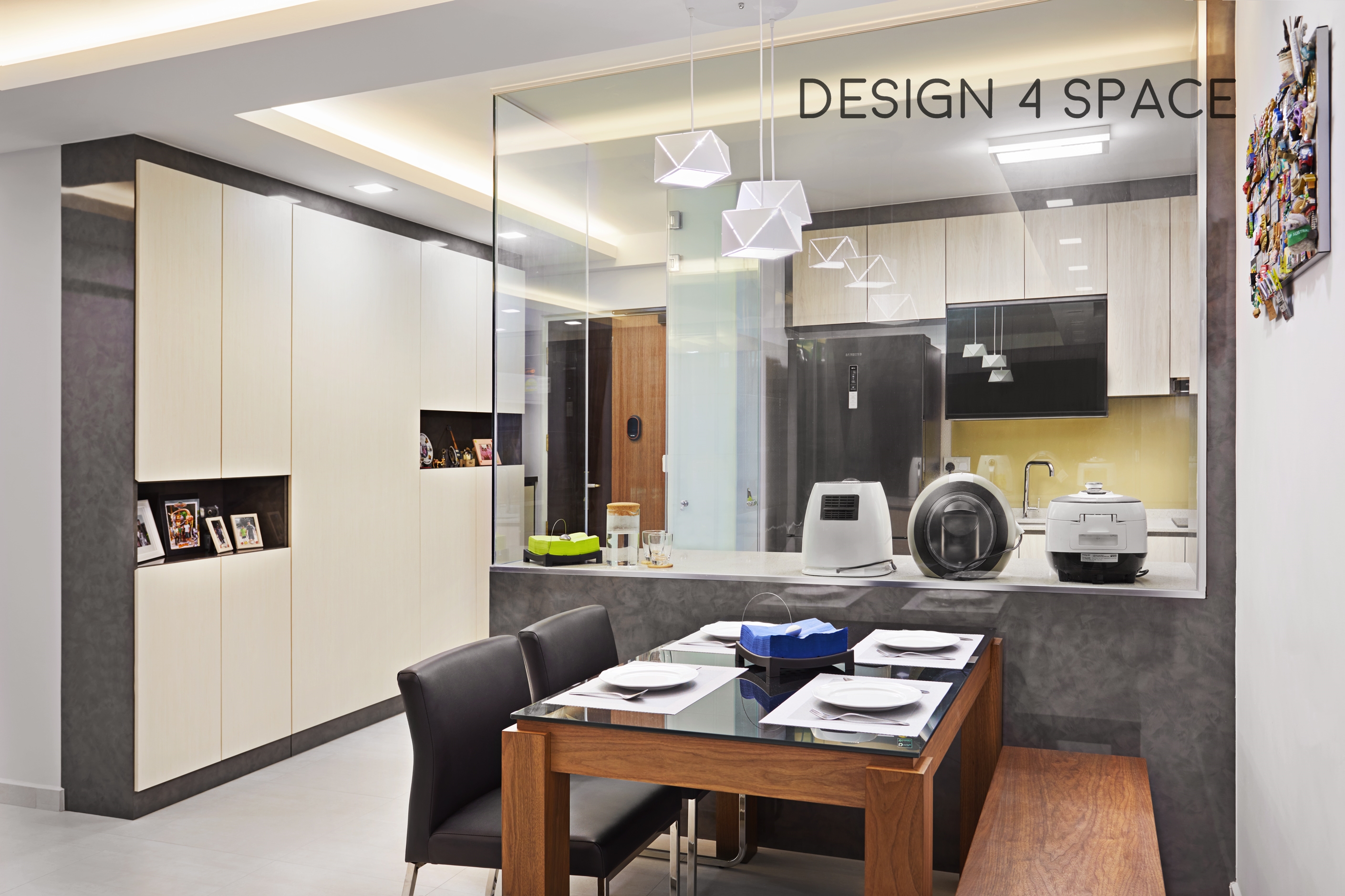 Contemporary, Modern Design - Dining Room - HDB 5 Room - Design by Design 4 Space Pte Ltd