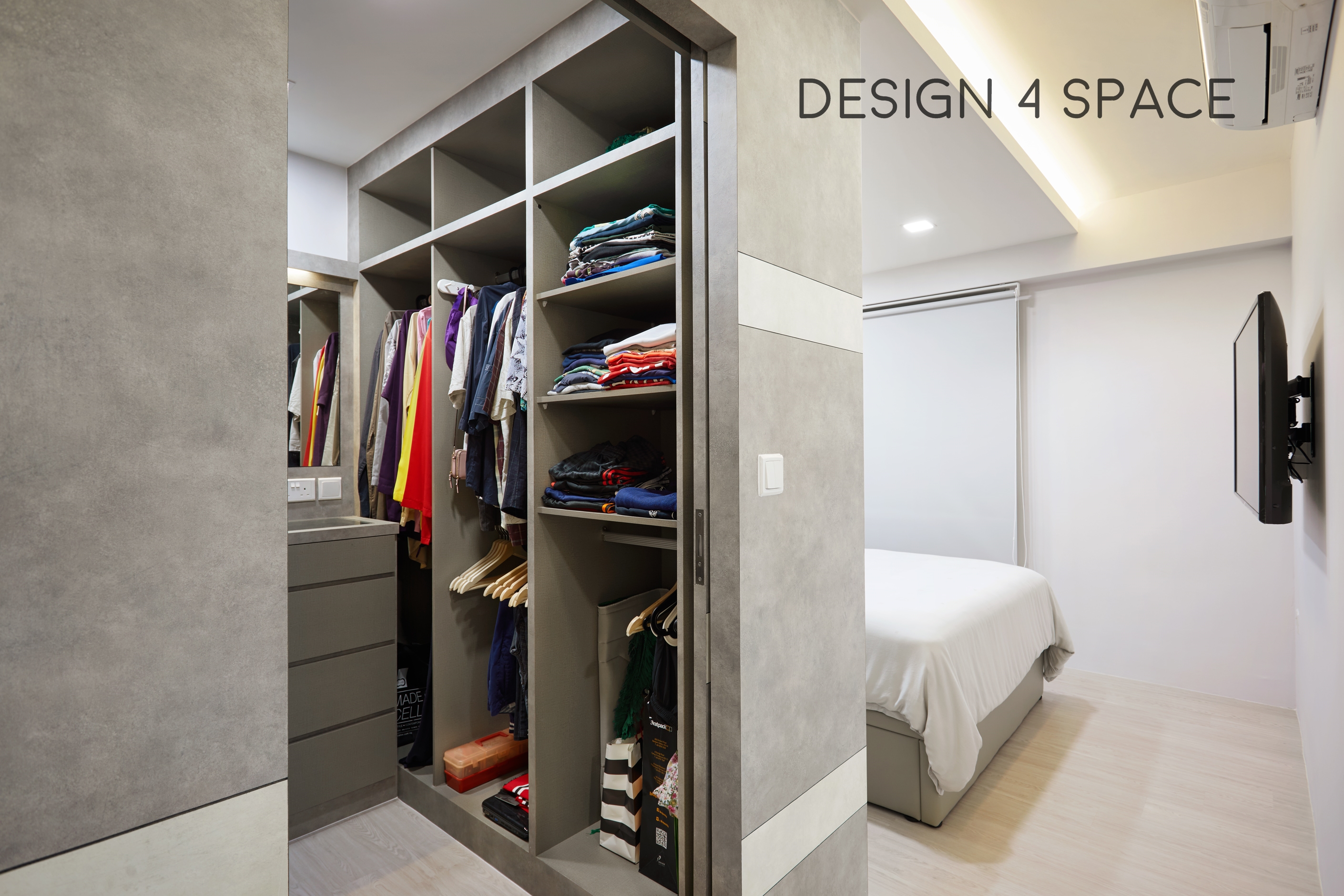 Contemporary, Modern Design - Bedroom - HDB 5 Room - Design by Design 4 Space Pte Ltd