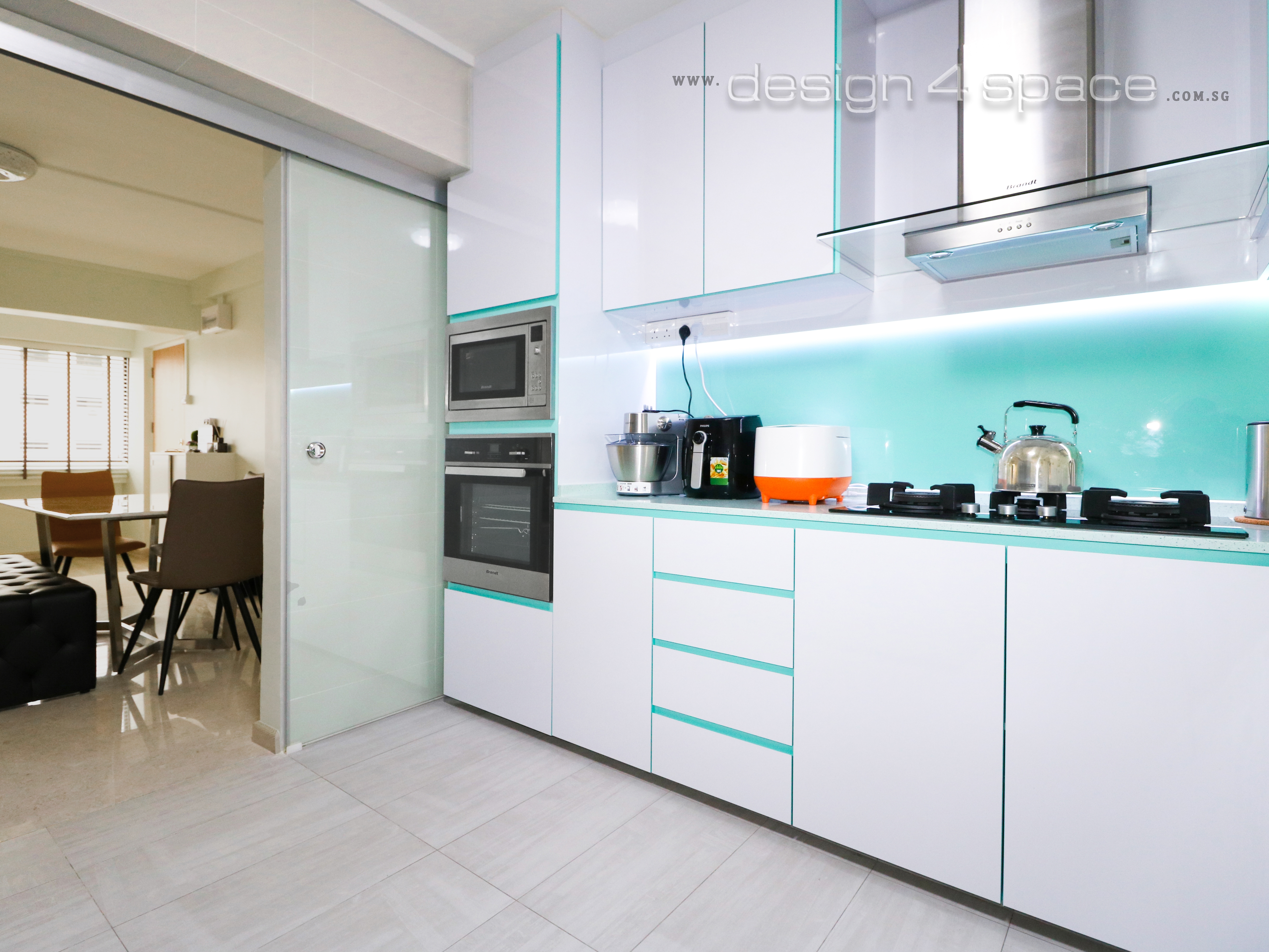 Eclectic, Industrial, Minimalist Design - Kitchen - HDB 5 Room - Design by Design 4 Space Pte Ltd