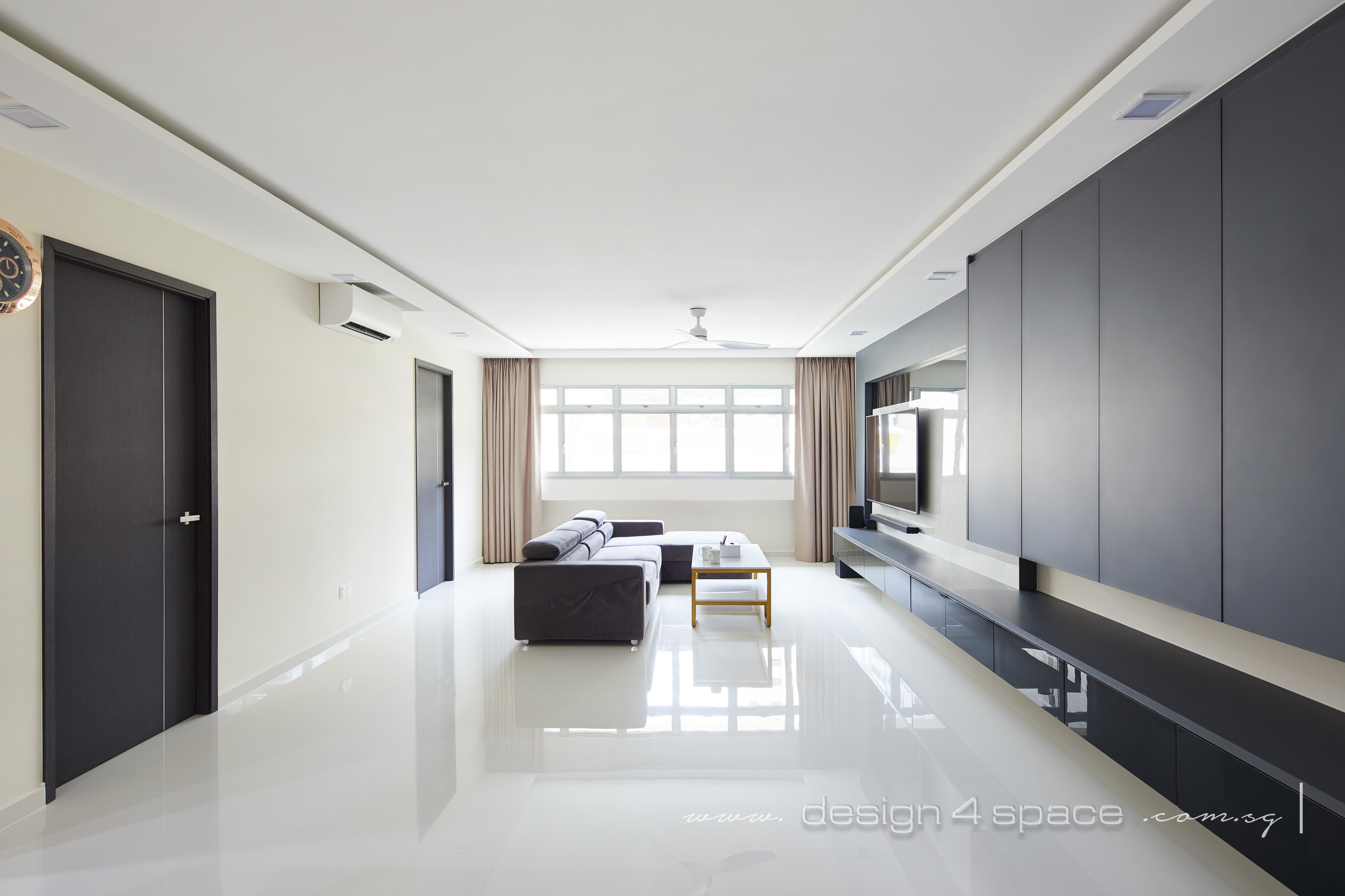 Modern Design - Living Room - HDB 5 Room - Design by Design 4 Space Pte Ltd