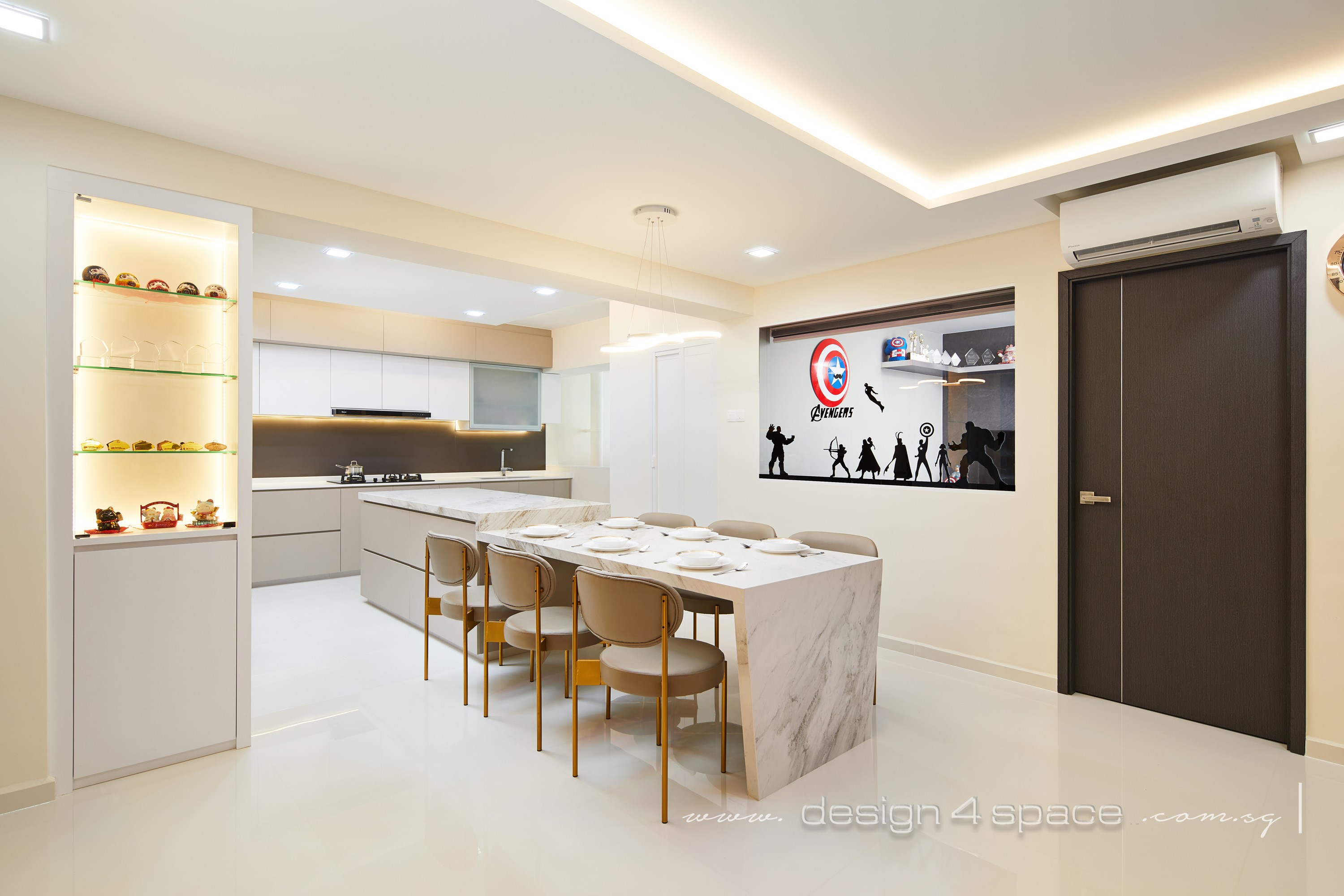 Modern Design - Kitchen - HDB 5 Room - Design by Design 4 Space Pte Ltd