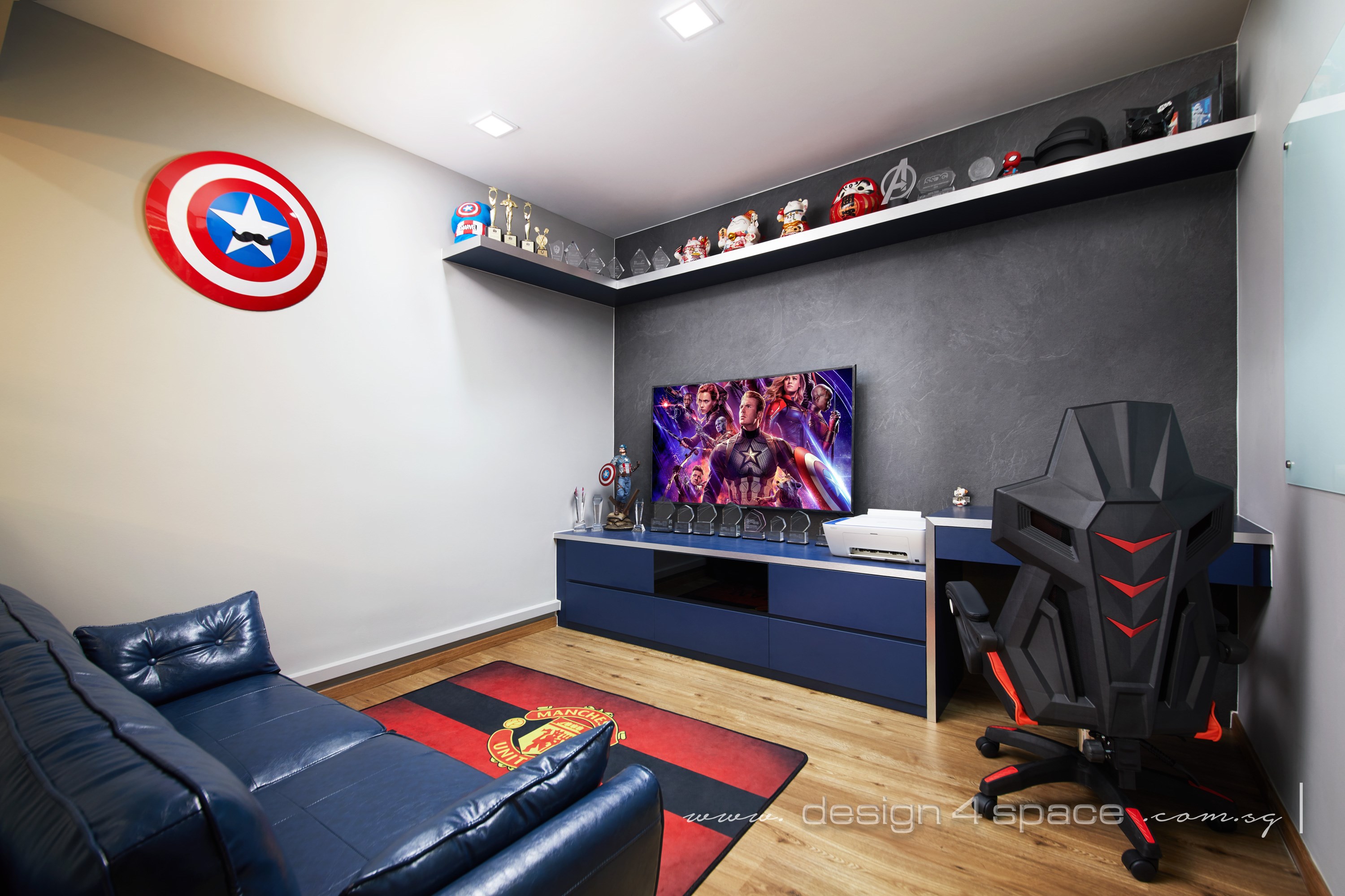 Modern Design - Entertainment Room - HDB 5 Room - Design by Design 4 Space Pte Ltd