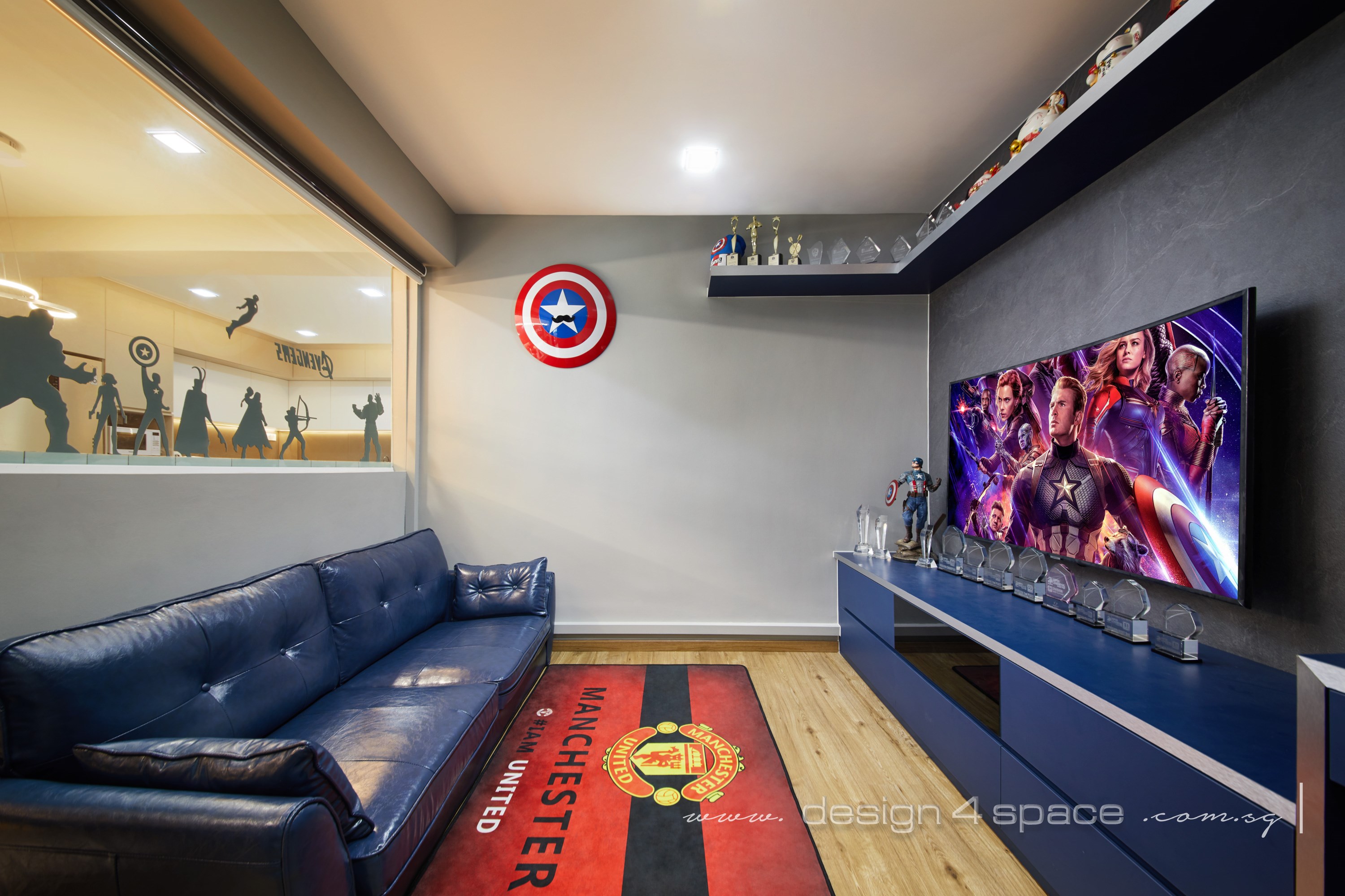 Modern Design - Entertainment Room - HDB 5 Room - Design by Design 4 Space Pte Ltd