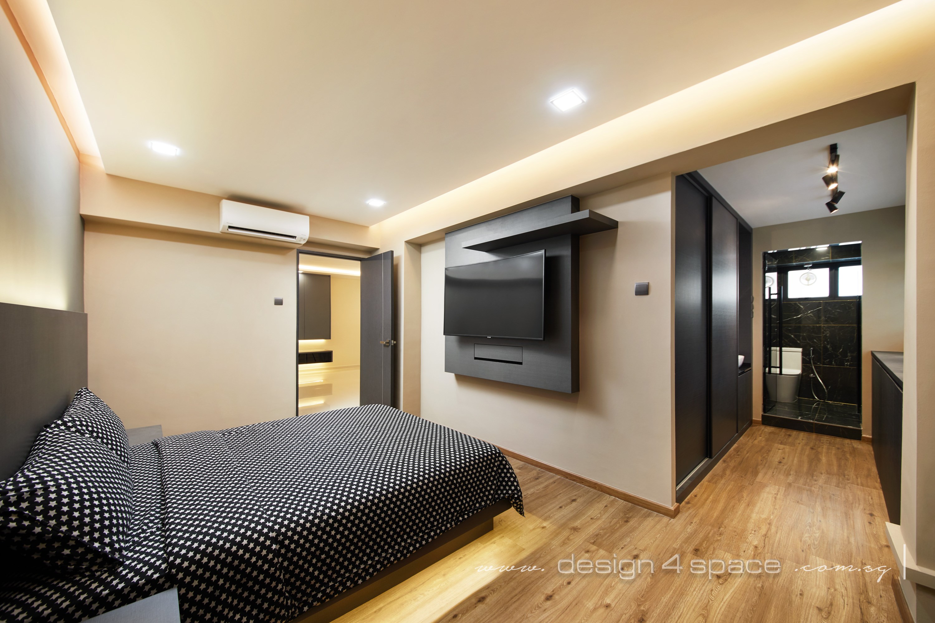 Modern Design - Bedroom - HDB 5 Room - Design by Design 4 Space Pte Ltd