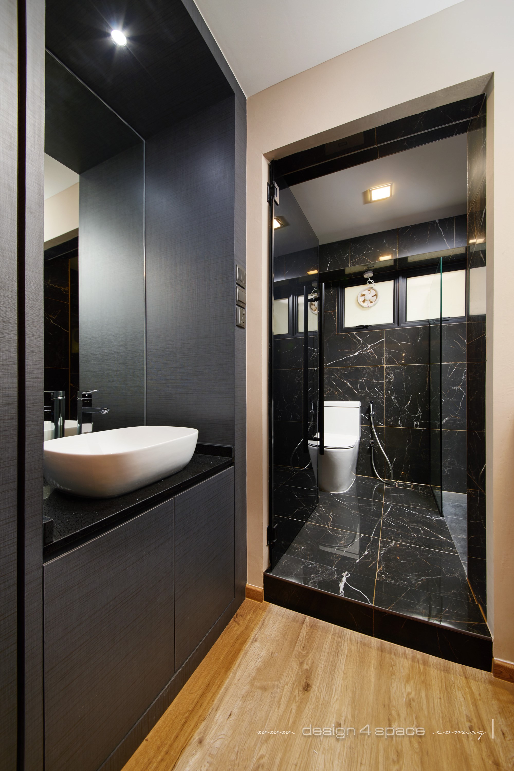 Modern Design - Bathroom - HDB 5 Room - Design by Design 4 Space Pte Ltd