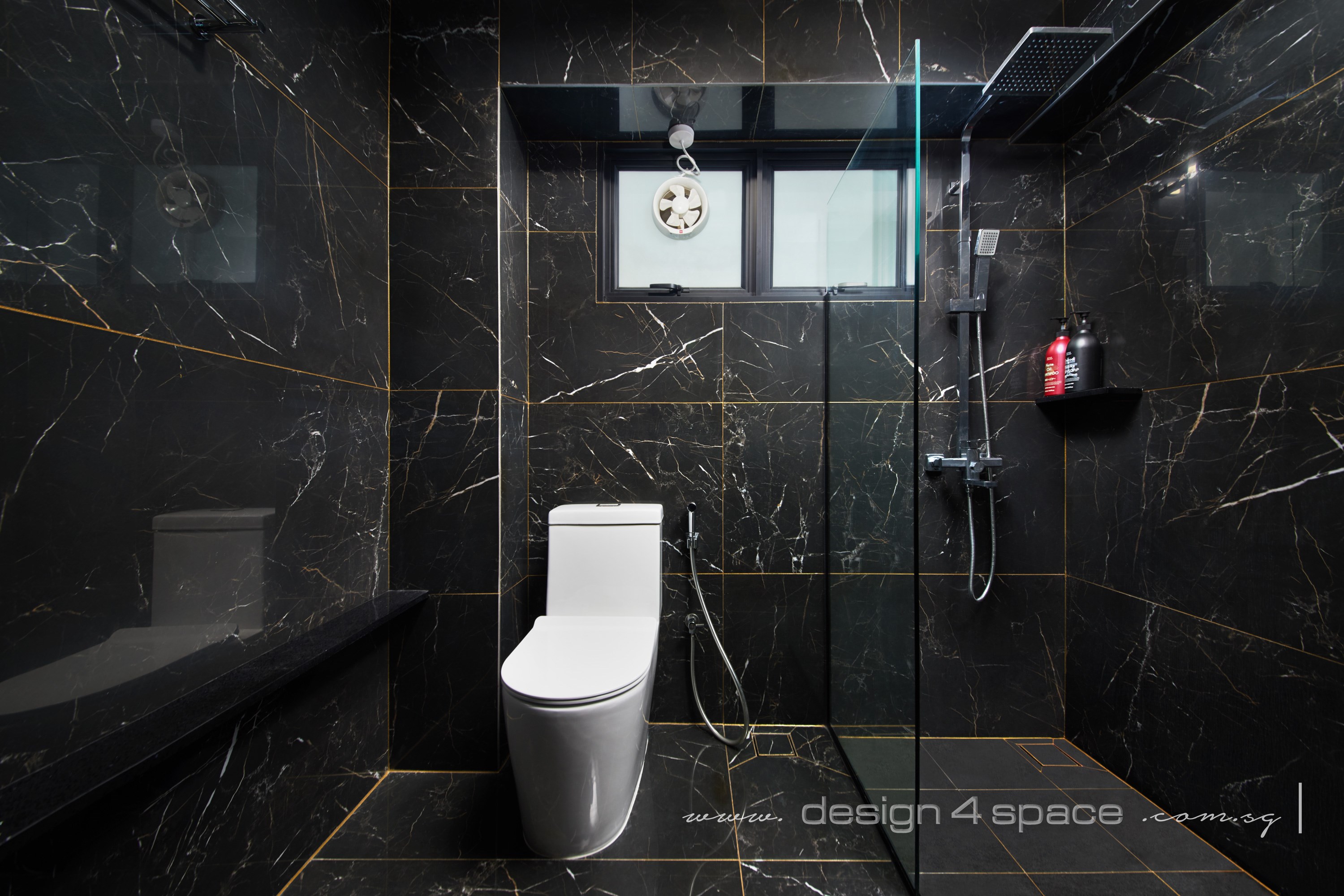 Modern Design - Bathroom - HDB 5 Room - Design by Design 4 Space Pte Ltd