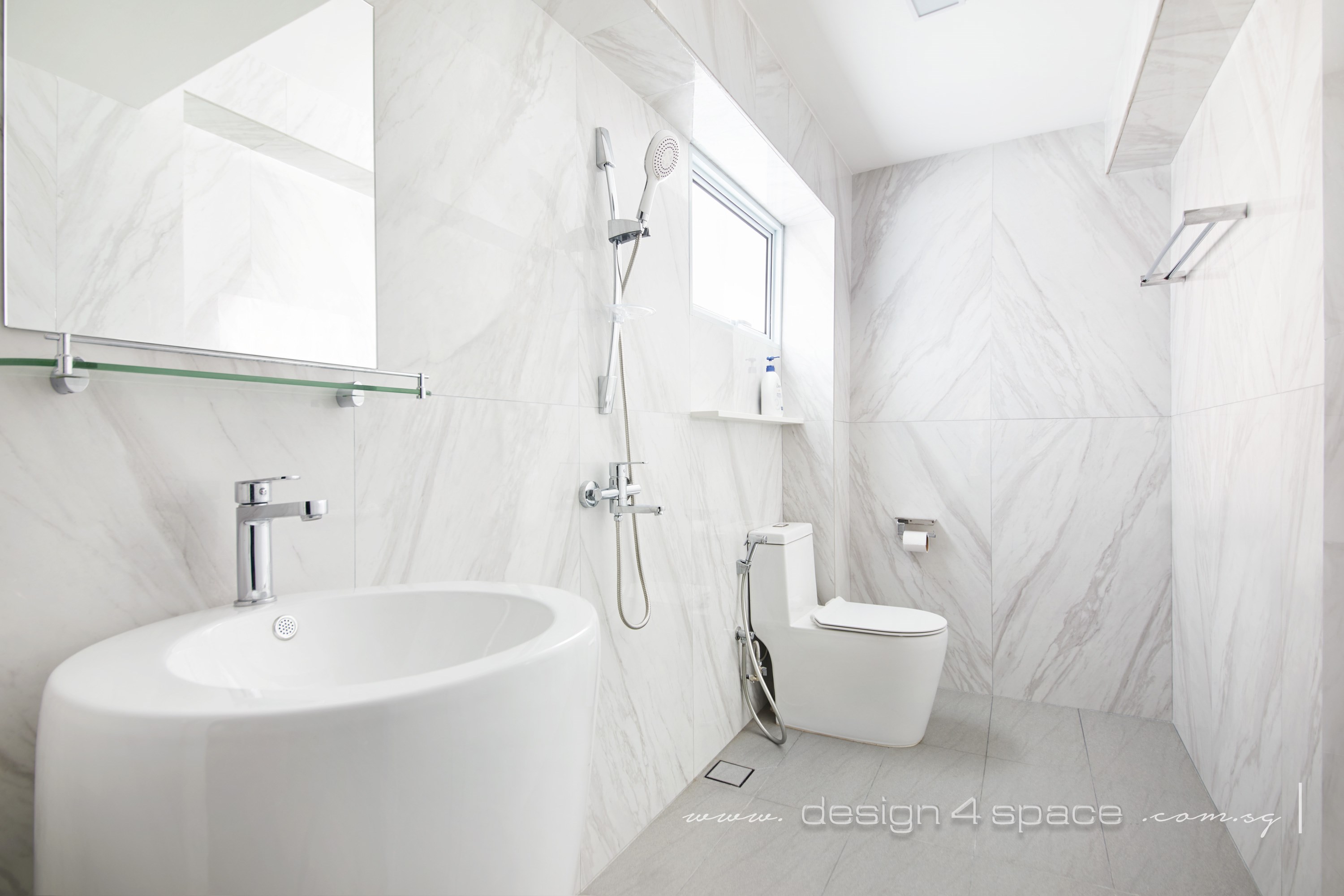 Modern Design - Bathroom - HDB 5 Room - Design by Design 4 Space Pte Ltd