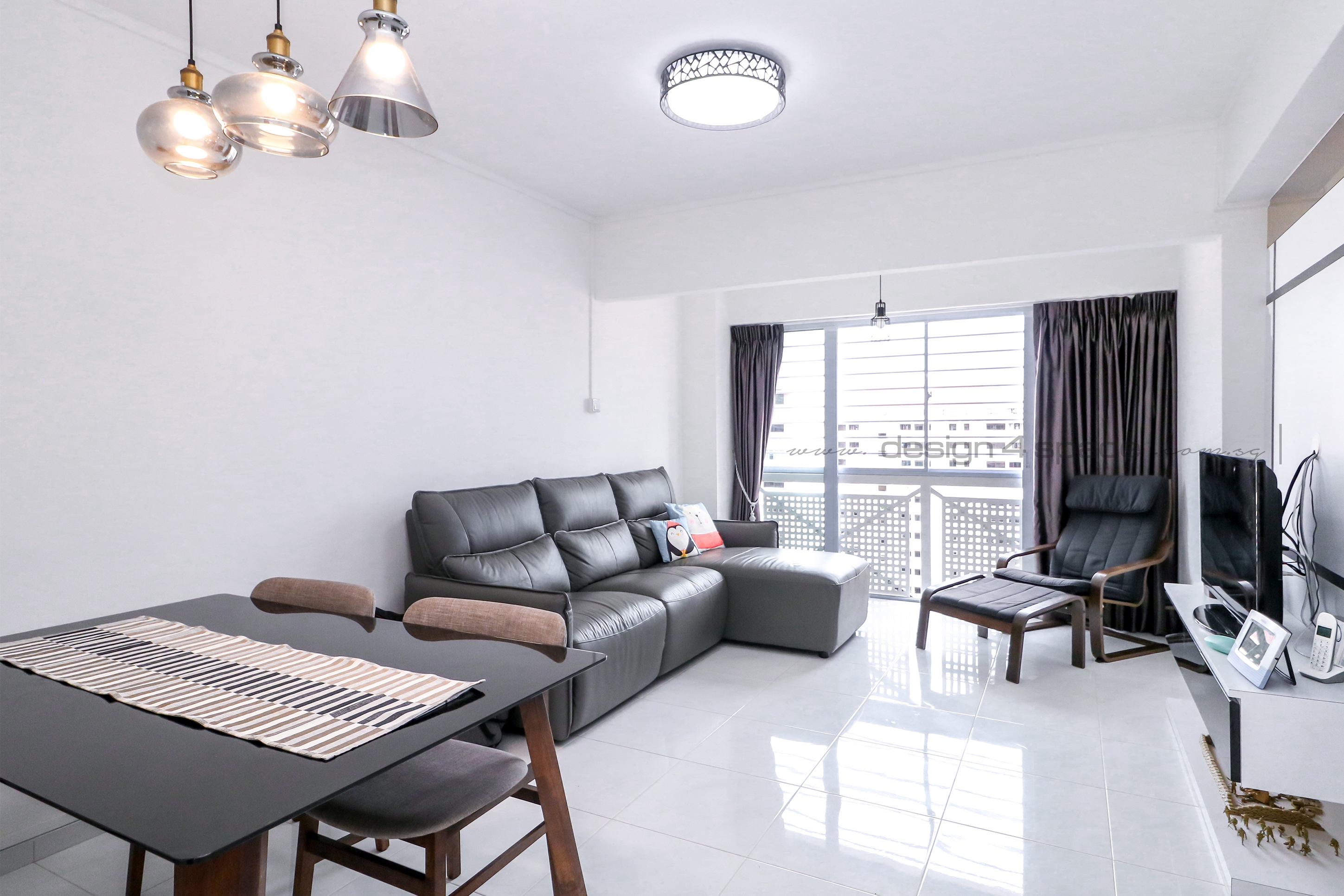 Minimalist Design - Living Room - HDB 5 Room - Design by Design 4 Space Pte Ltd