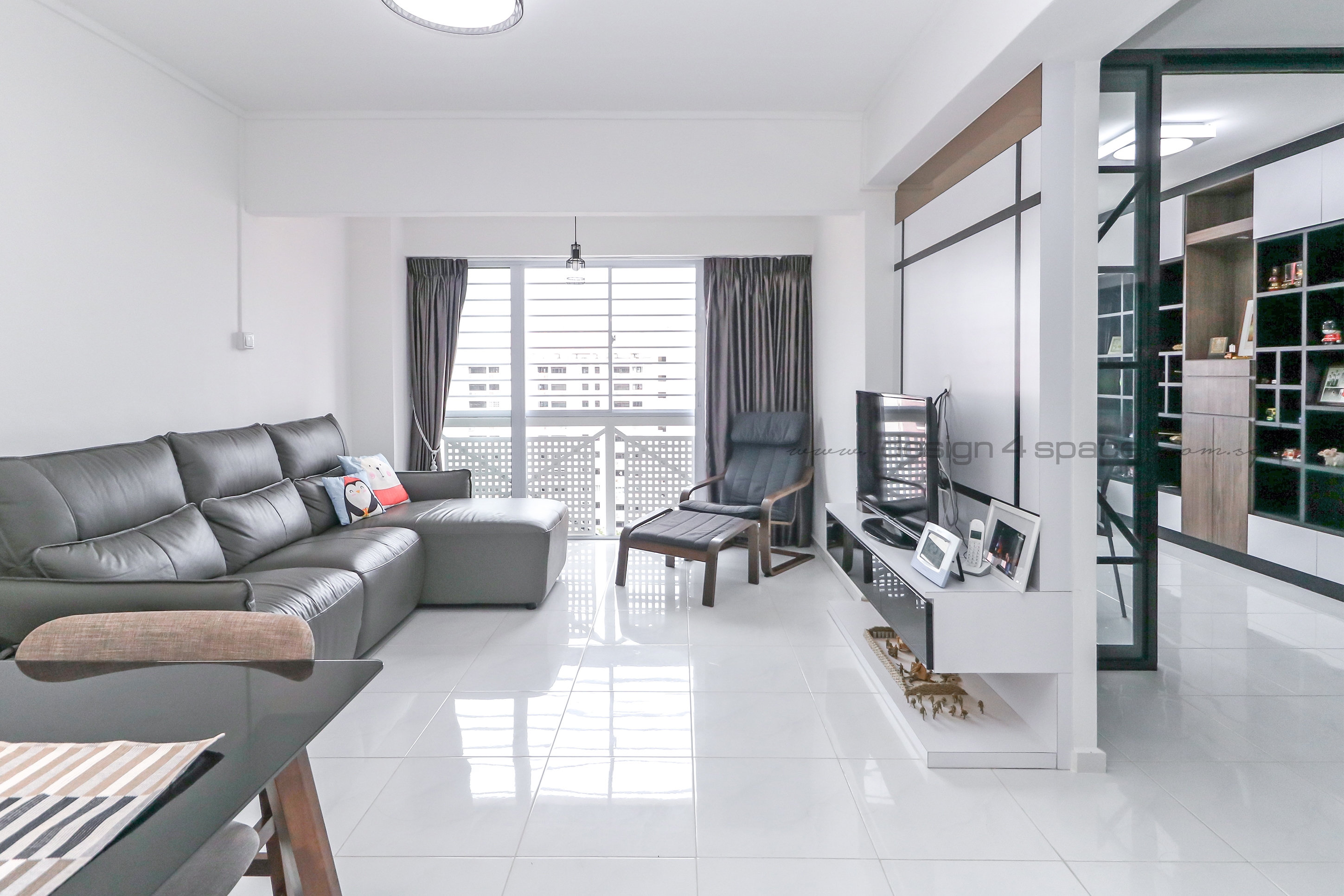 Minimalist Design - Living Room - HDB 5 Room - Design by Design 4 Space Pte Ltd