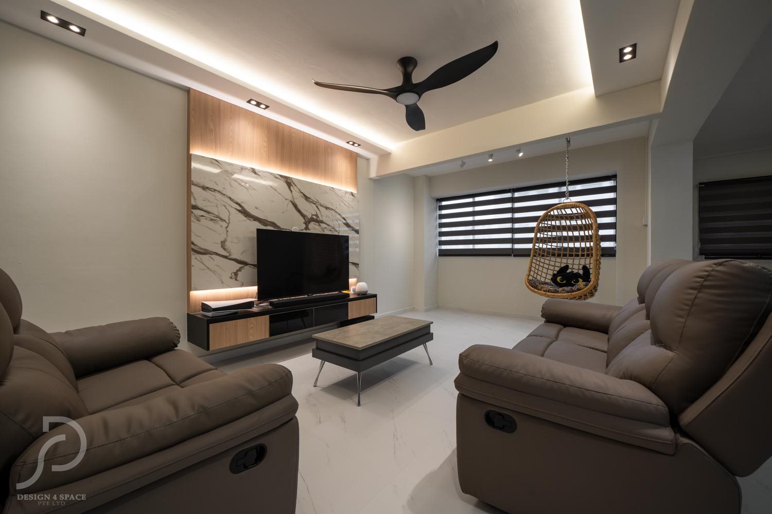 Contemporary, Modern, Others Design - Living Room - HDB 5 Room - Design by Design 4 Space Pte Ltd