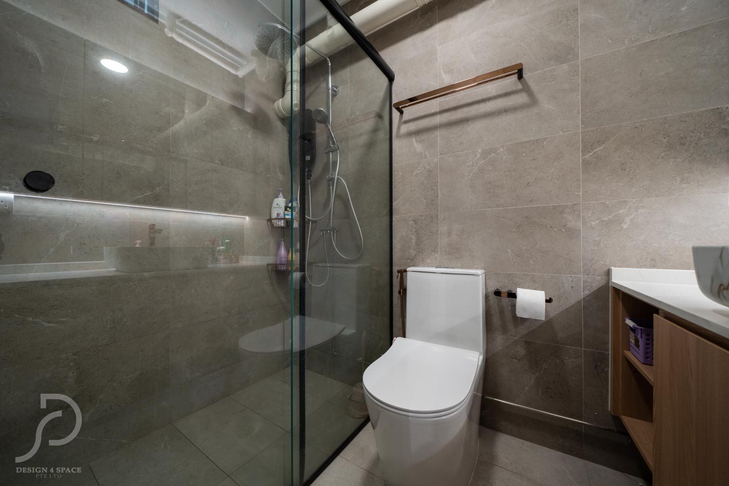 Contemporary, Modern, Others Design - Bathroom - HDB 5 Room - Design by Design 4 Space Pte Ltd