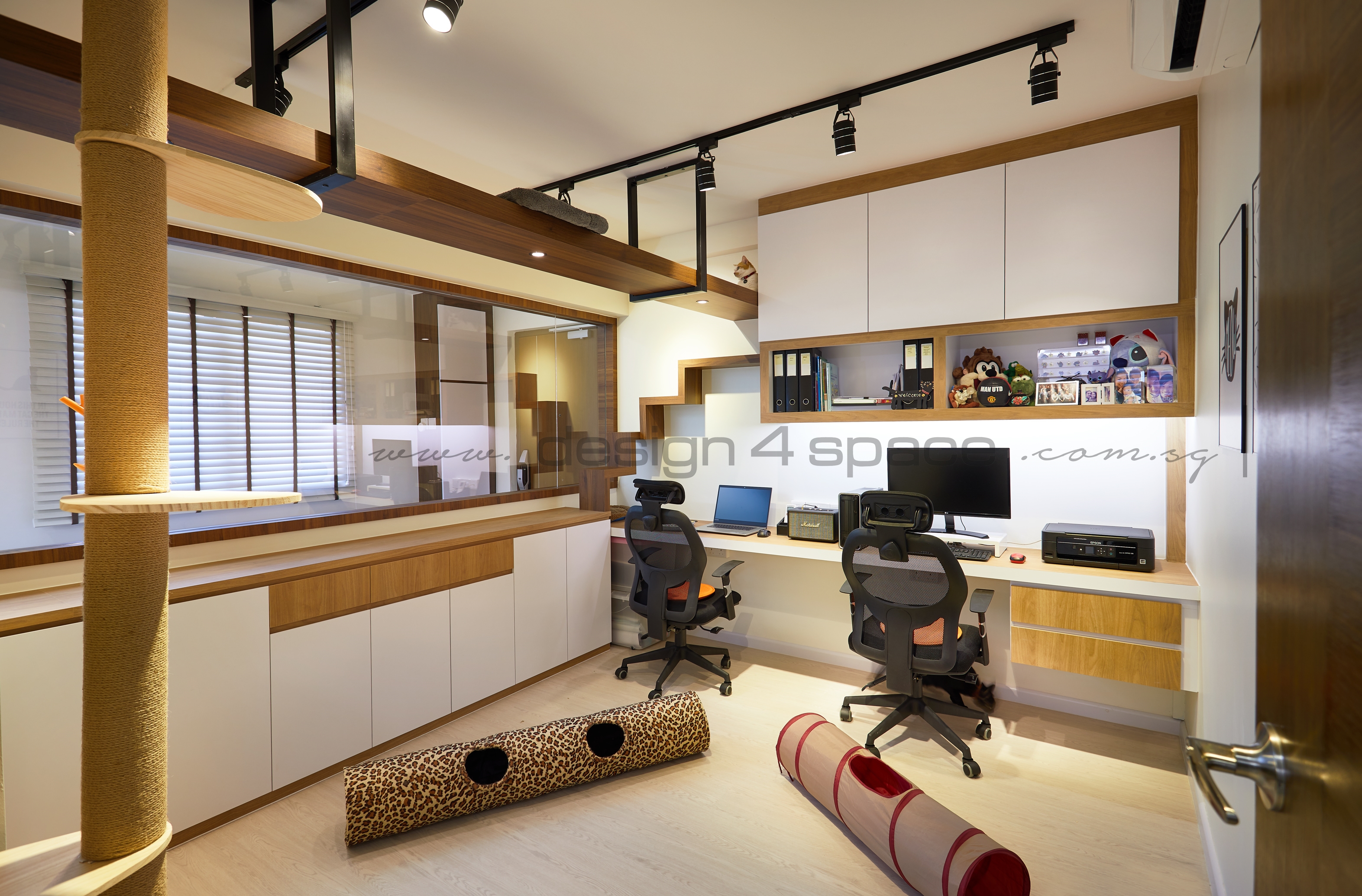 Resort Design - Study Room - HDB 5 Room - Design by Design 4 Space Pte Ltd