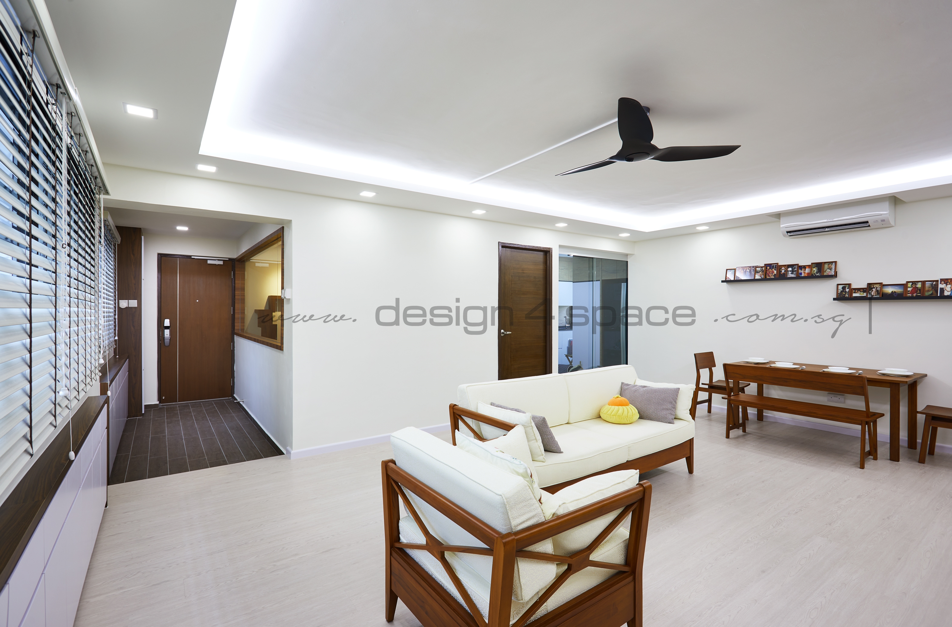 Resort Design - Living Room - HDB 5 Room - Design by Design 4 Space Pte Ltd