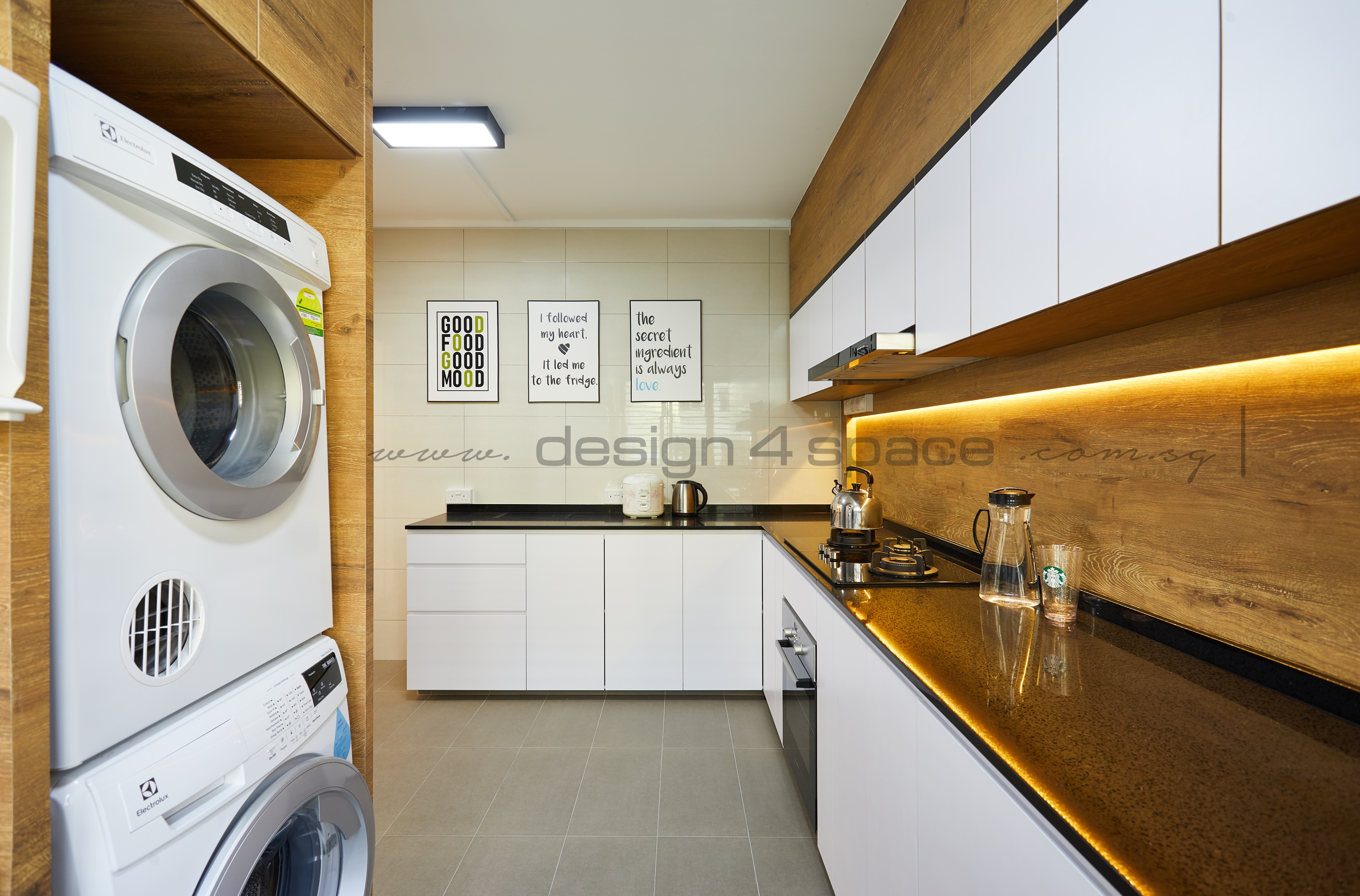 Resort Design - Kitchen - HDB 5 Room - Design by Design 4 Space Pte Ltd