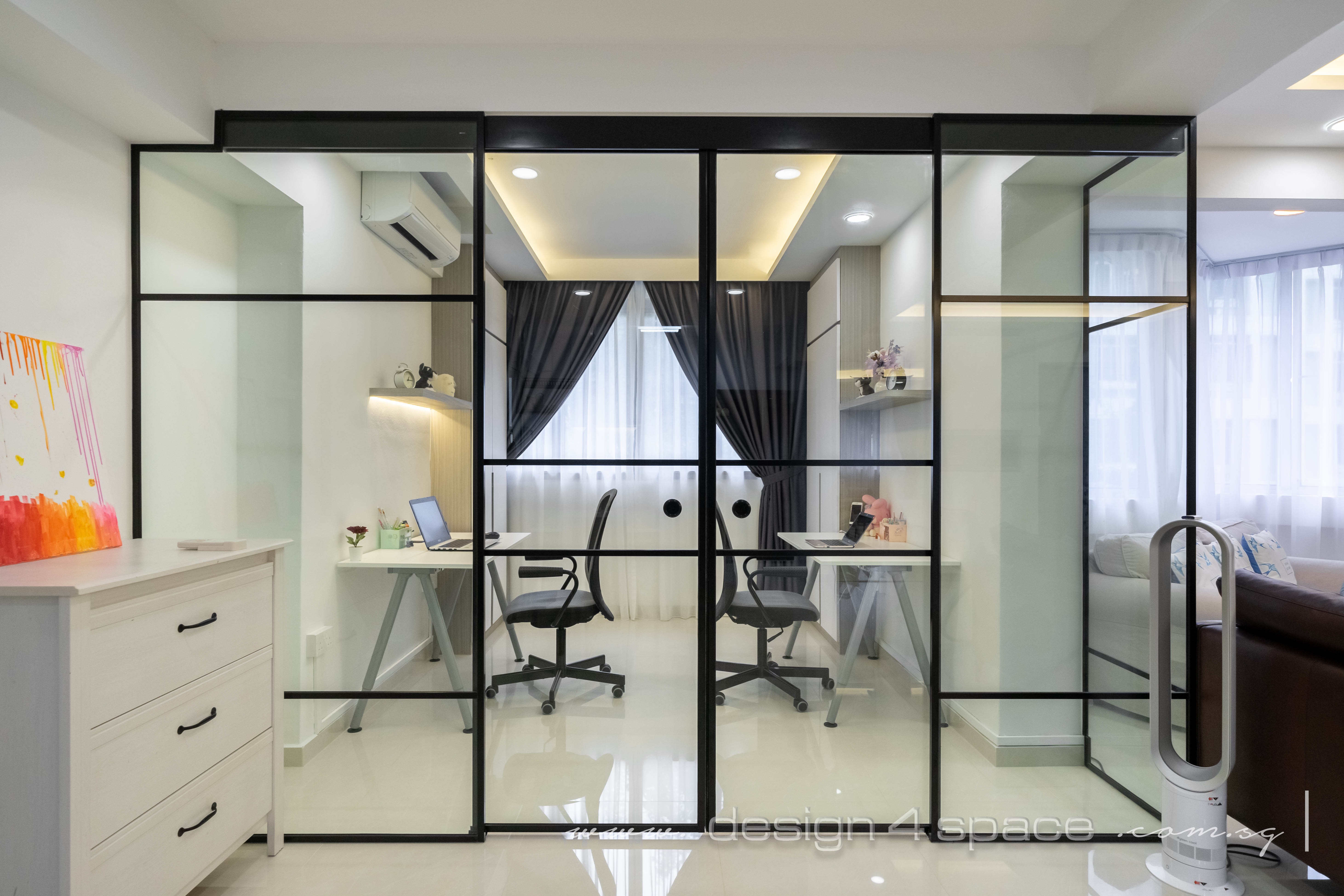 Contemporary, Others Design - Study Room - HDB 5 Room - Design by Design 4 Space Pte Ltd