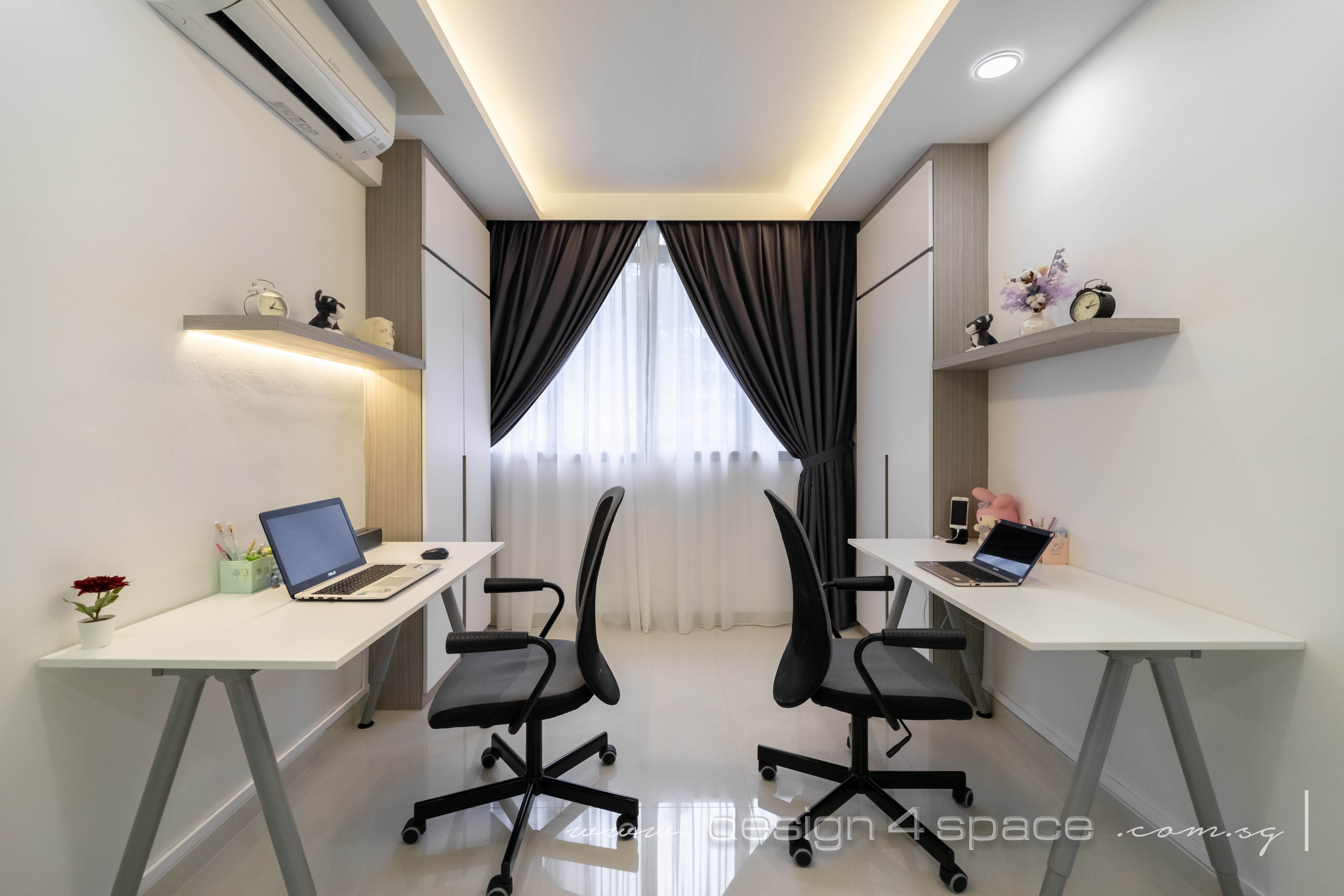 Contemporary, Others Design - Study Room - HDB 5 Room - Design by Design 4 Space Pte Ltd