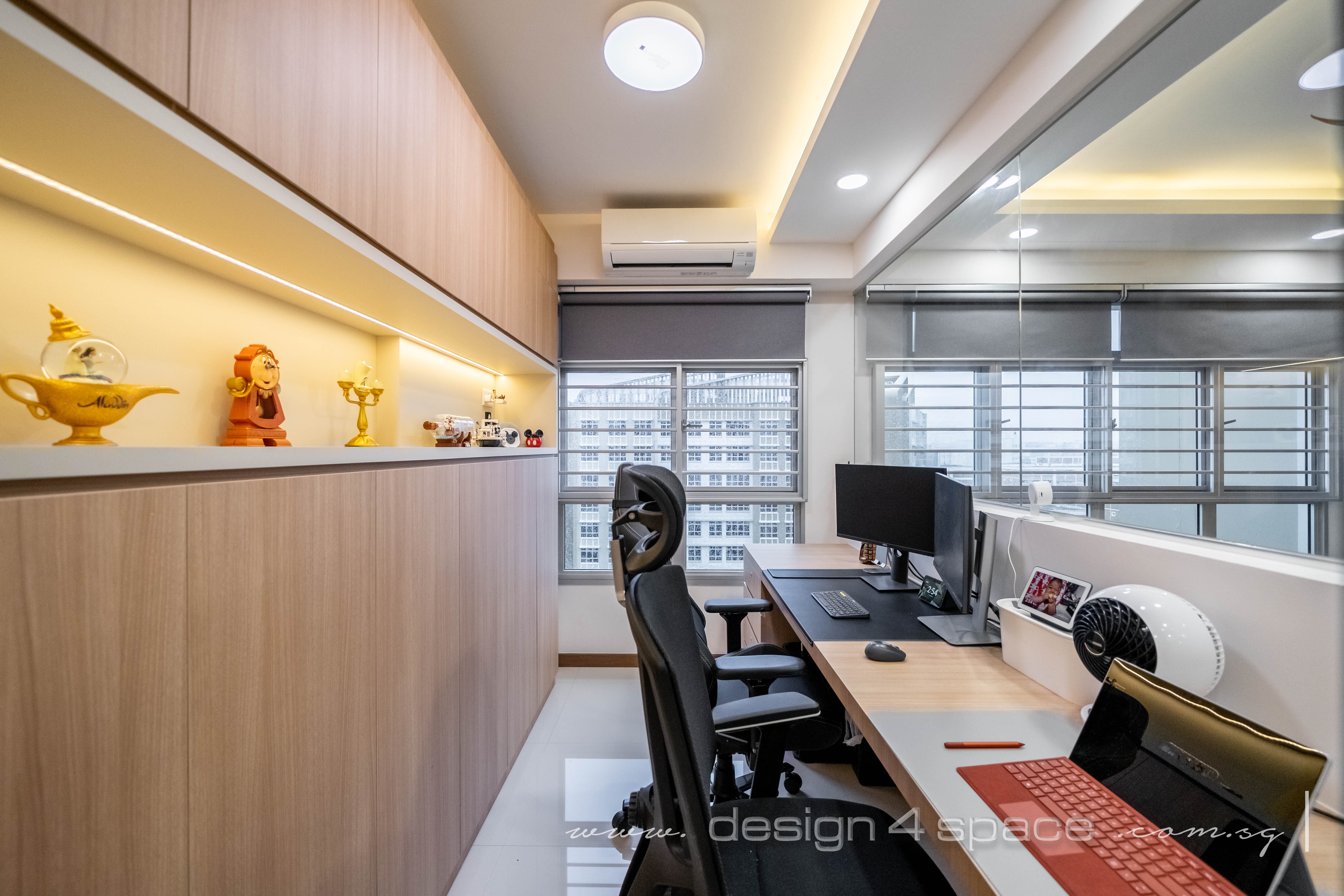 Minimalist, Modern, Scandinavian Design - Study Room - HDB 5 Room - Design by Design 4 Space Pte Ltd