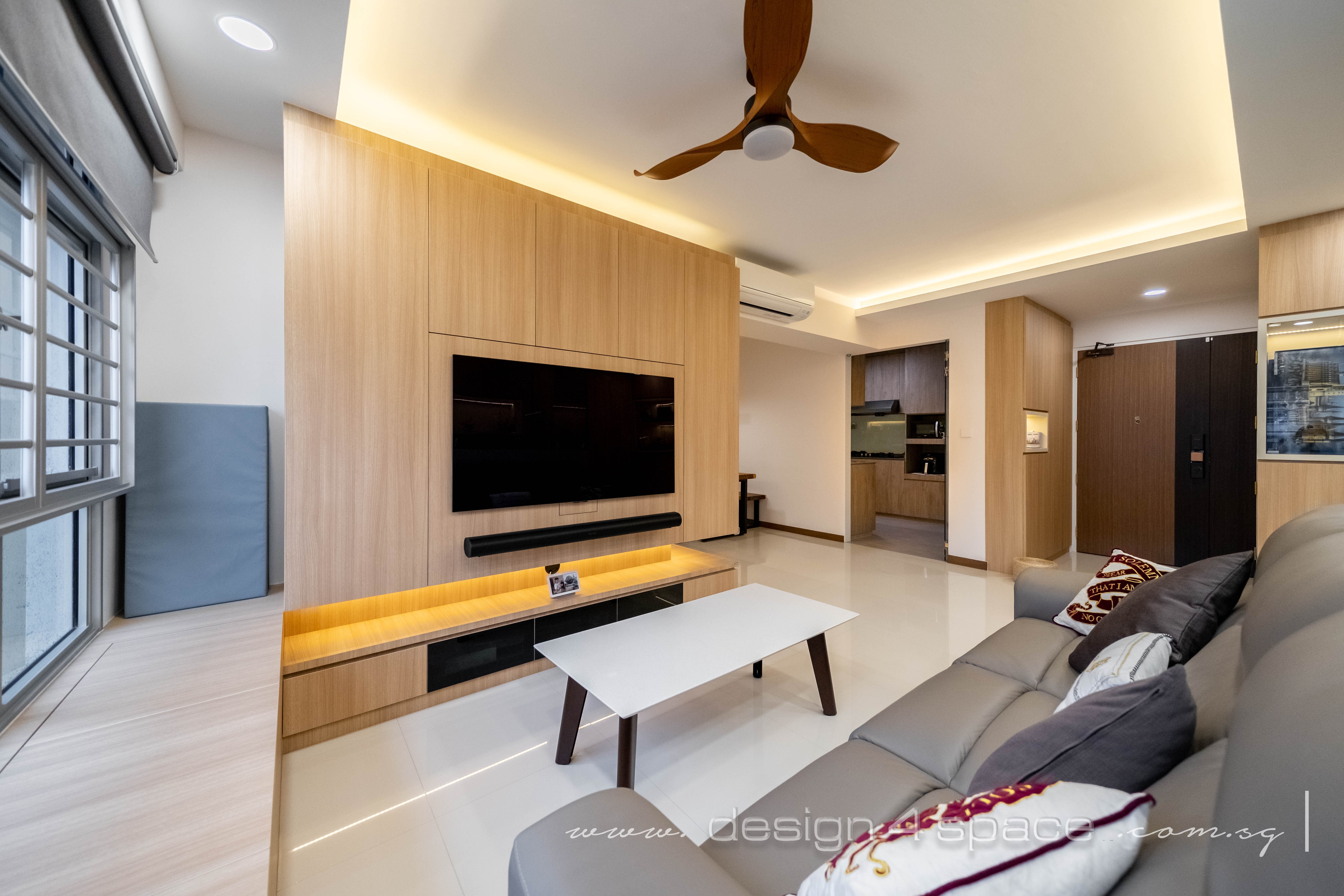 Minimalist, Modern, Scandinavian Design - Living Room - HDB 5 Room - Design by Design 4 Space Pte Ltd