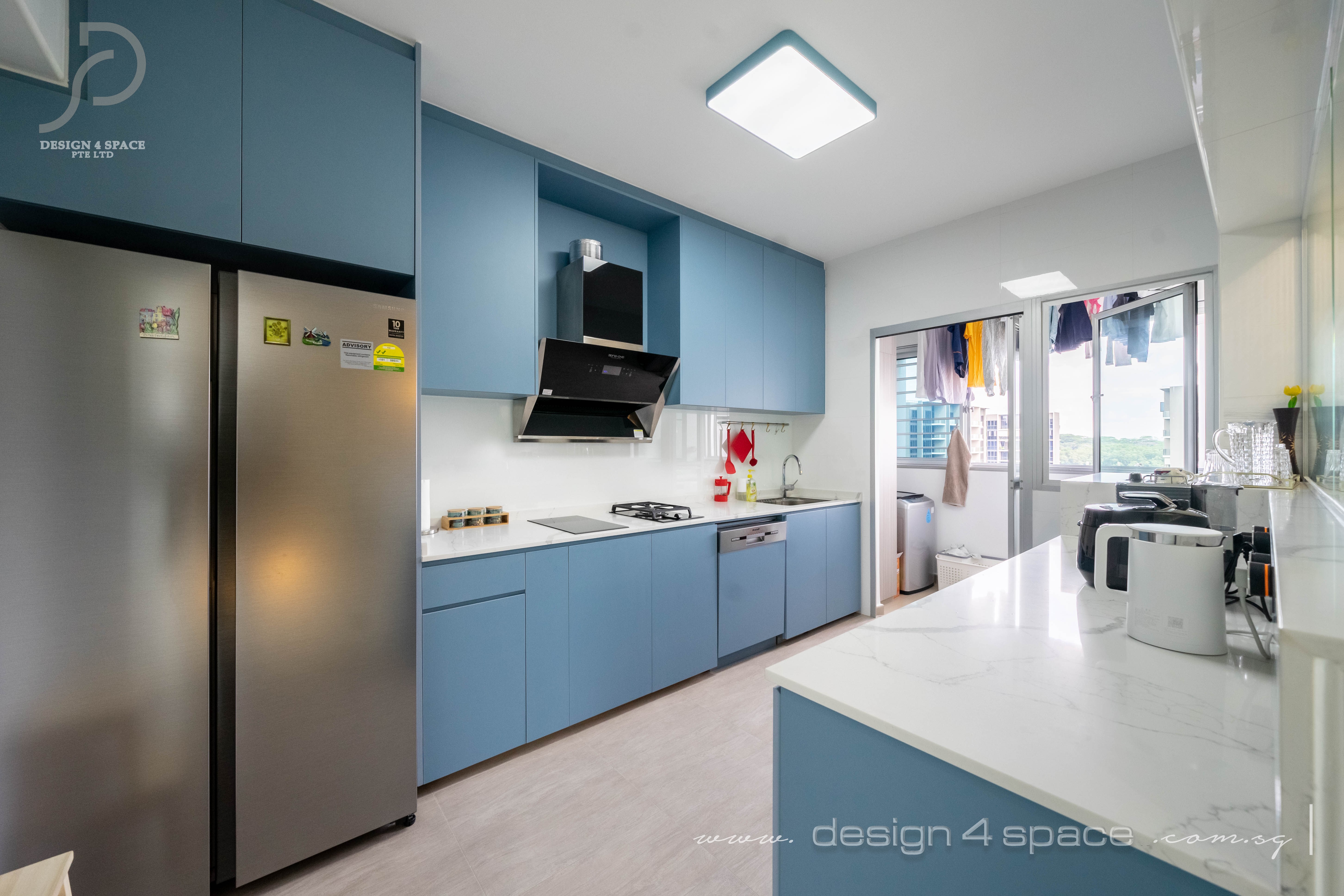 Modern Design - Kitchen - HDB 5 Room - Design by Design 4 Space Pte Ltd