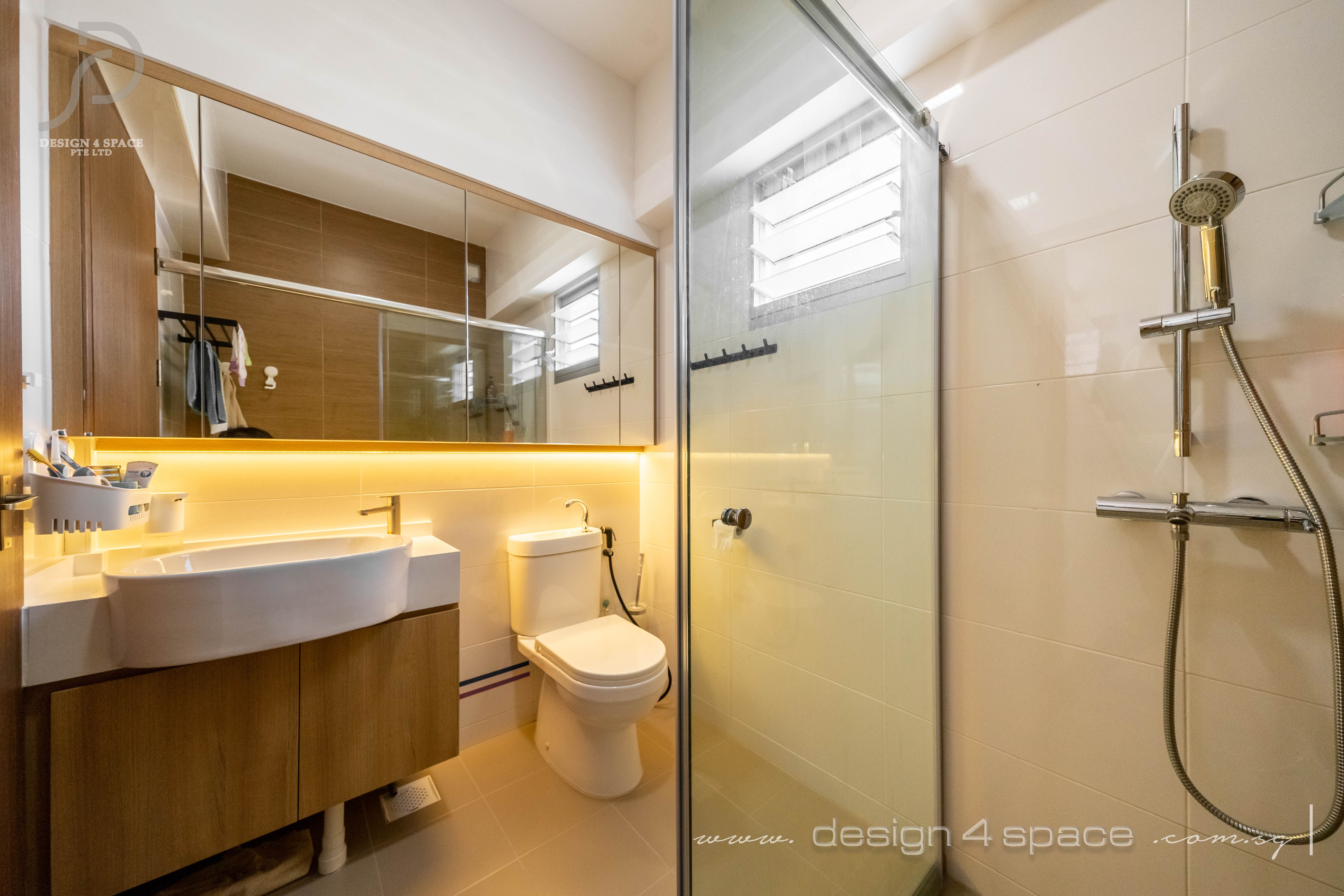 Modern Design - Bathroom - HDB 5 Room - Design by Design 4 Space Pte Ltd