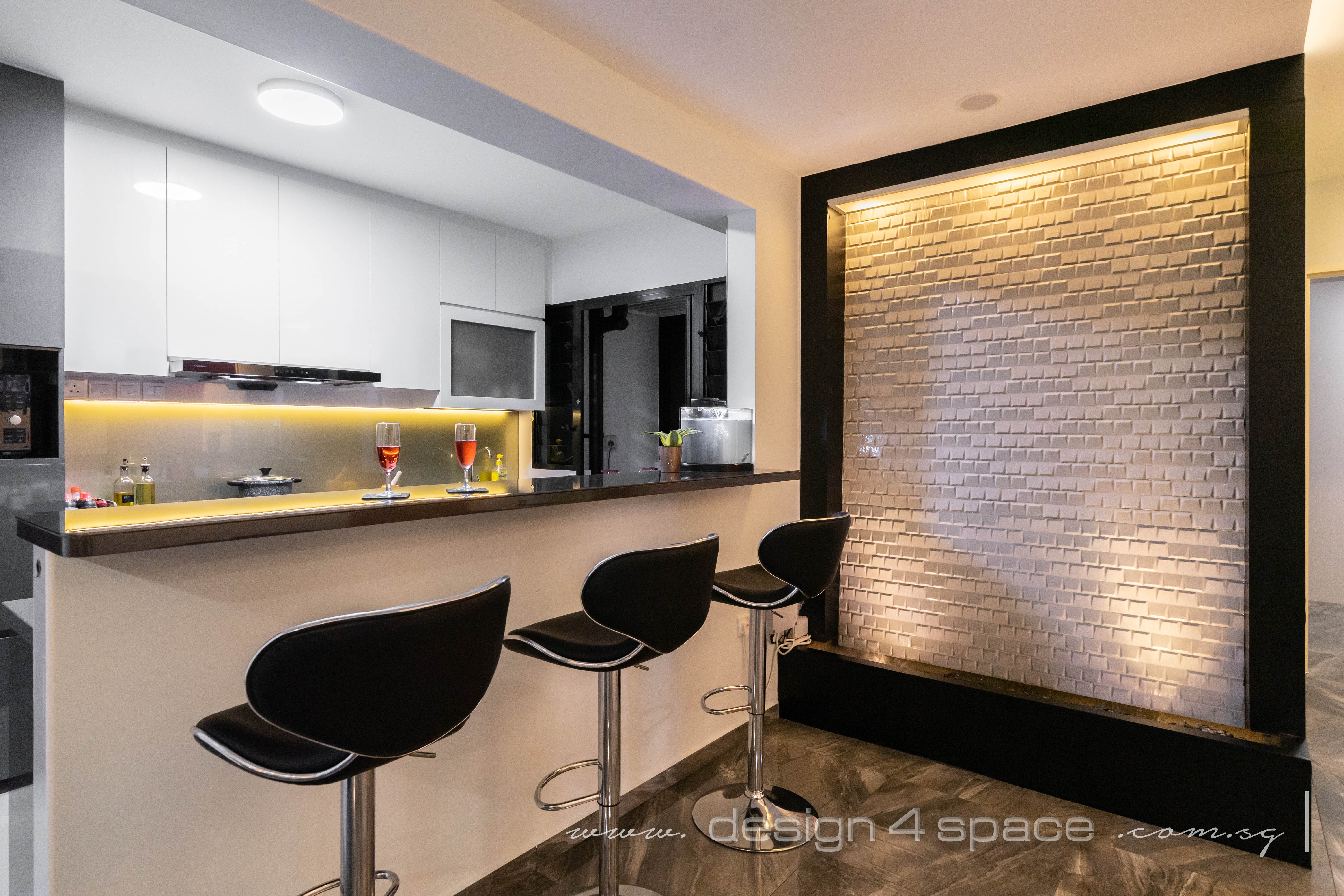 Contemporary Design - Dining Room - HDB 5 Room - Design by Design 4 Space Pte Ltd