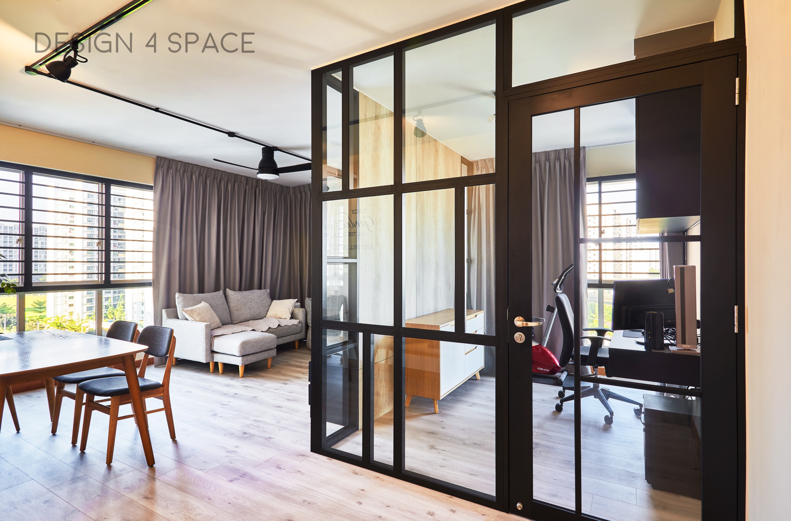 Contemporary, Modern Design - Study Room - HDB 5 Room - Design by Design 4 Space Pte Ltd