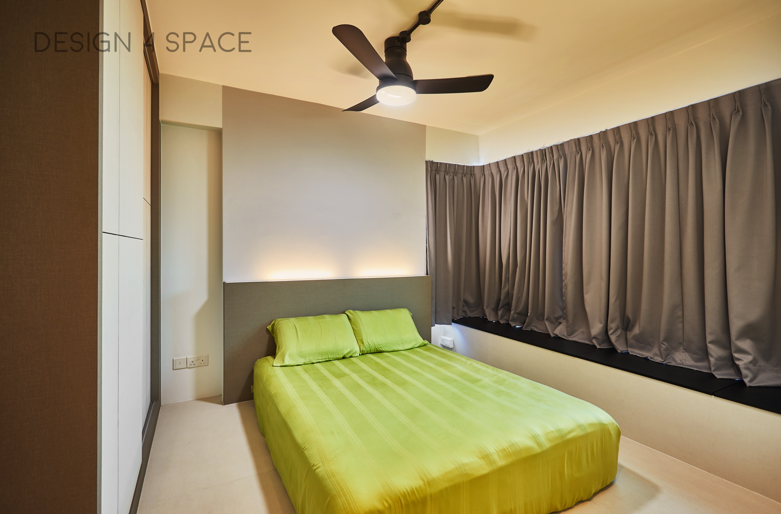 Contemporary, Modern Design - Bedroom - HDB 5 Room - Design by Design 4 Space Pte Ltd