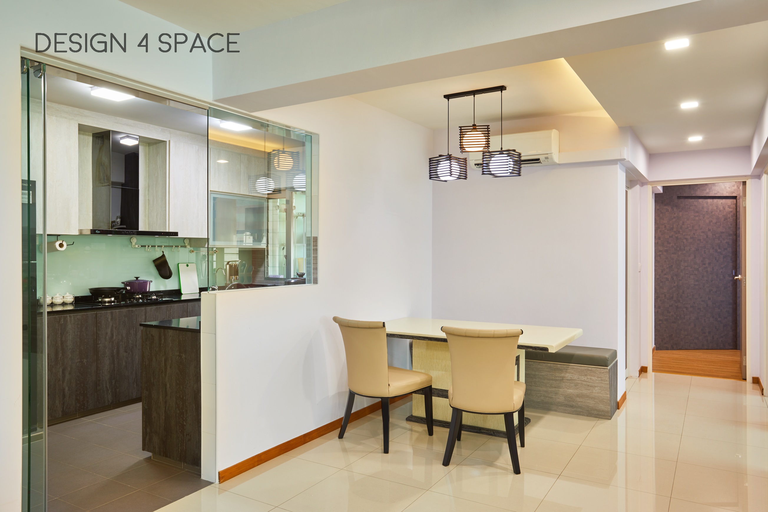 Contemporary, Modern Design - Dining Room - HDB 5 Room - Design by Design 4 Space Pte Ltd