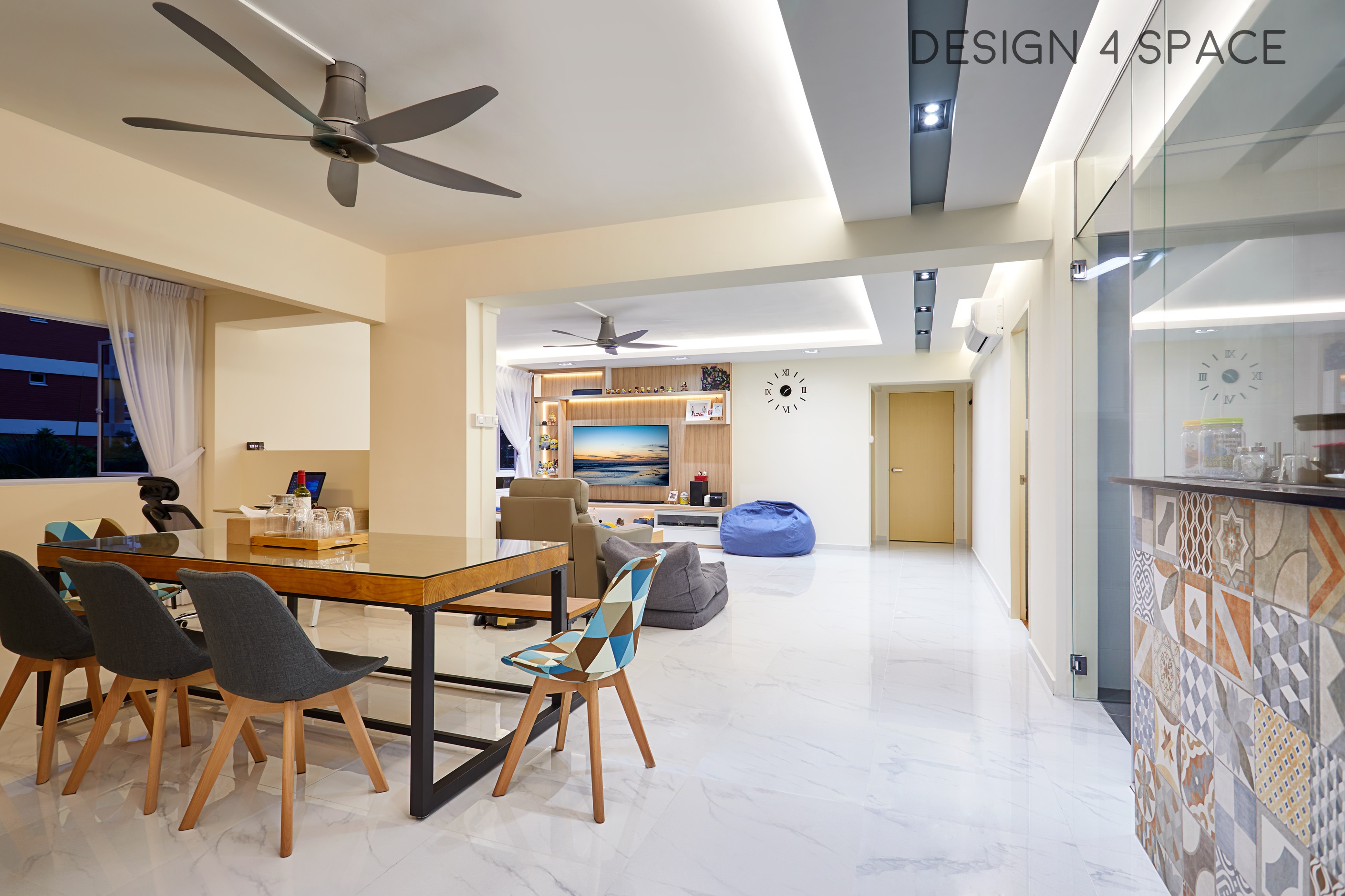 Contemporary, Scandinavian Design - Dining Room - HDB 5 Room - Design by Design 4 Space Pte Ltd