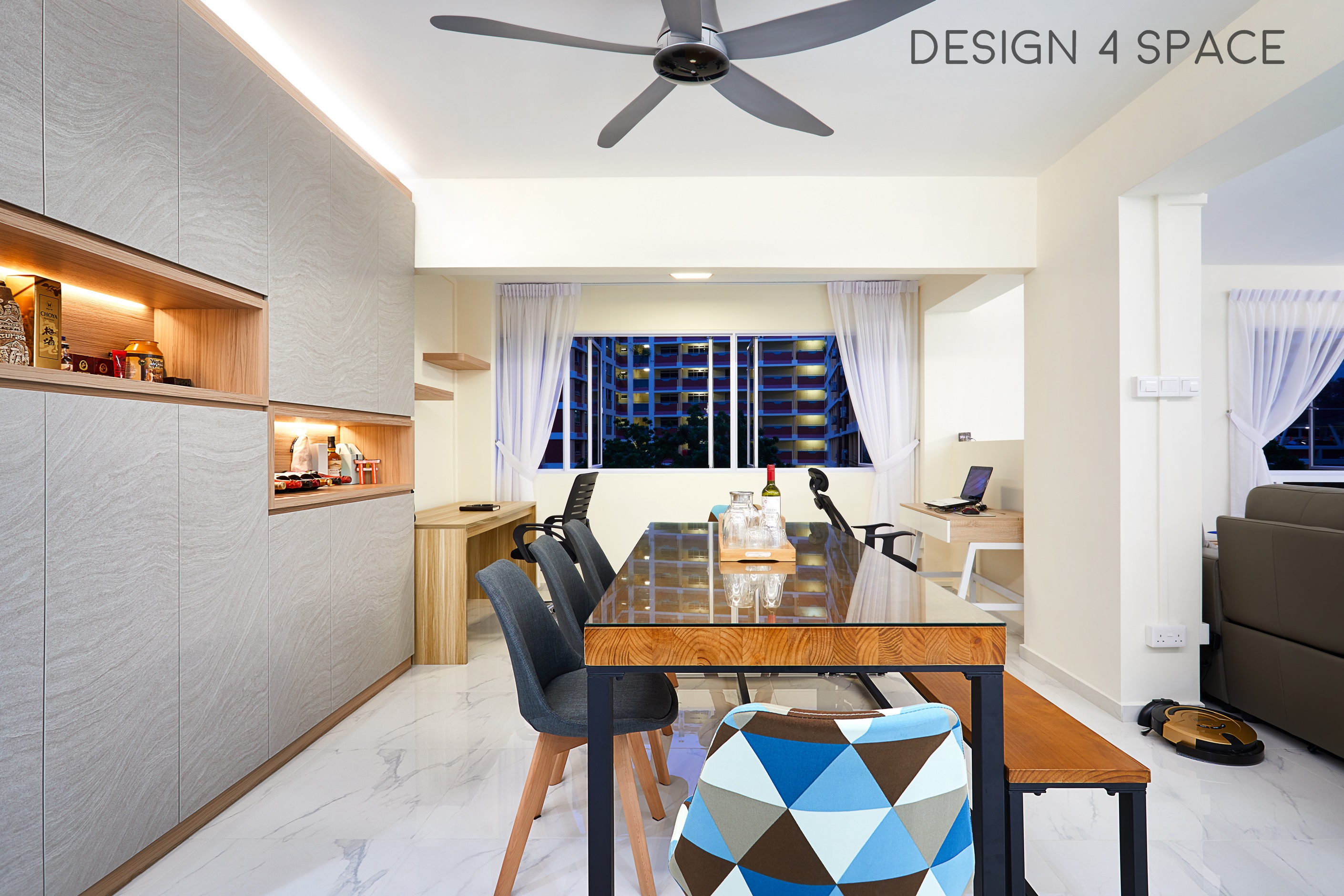 Contemporary, Scandinavian Design - Dining Room - HDB 5 Room - Design by Design 4 Space Pte Ltd