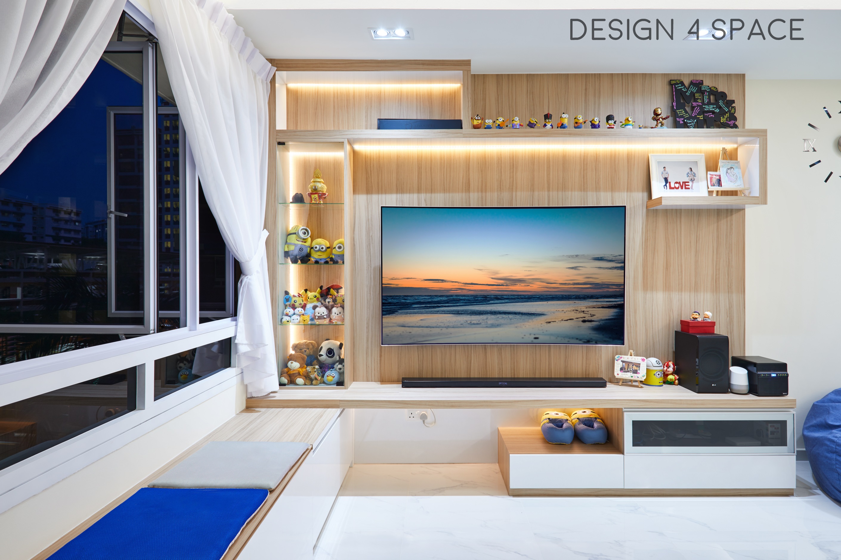 Contemporary, Scandinavian Design - Living Room - HDB 5 Room - Design by Design 4 Space Pte Ltd