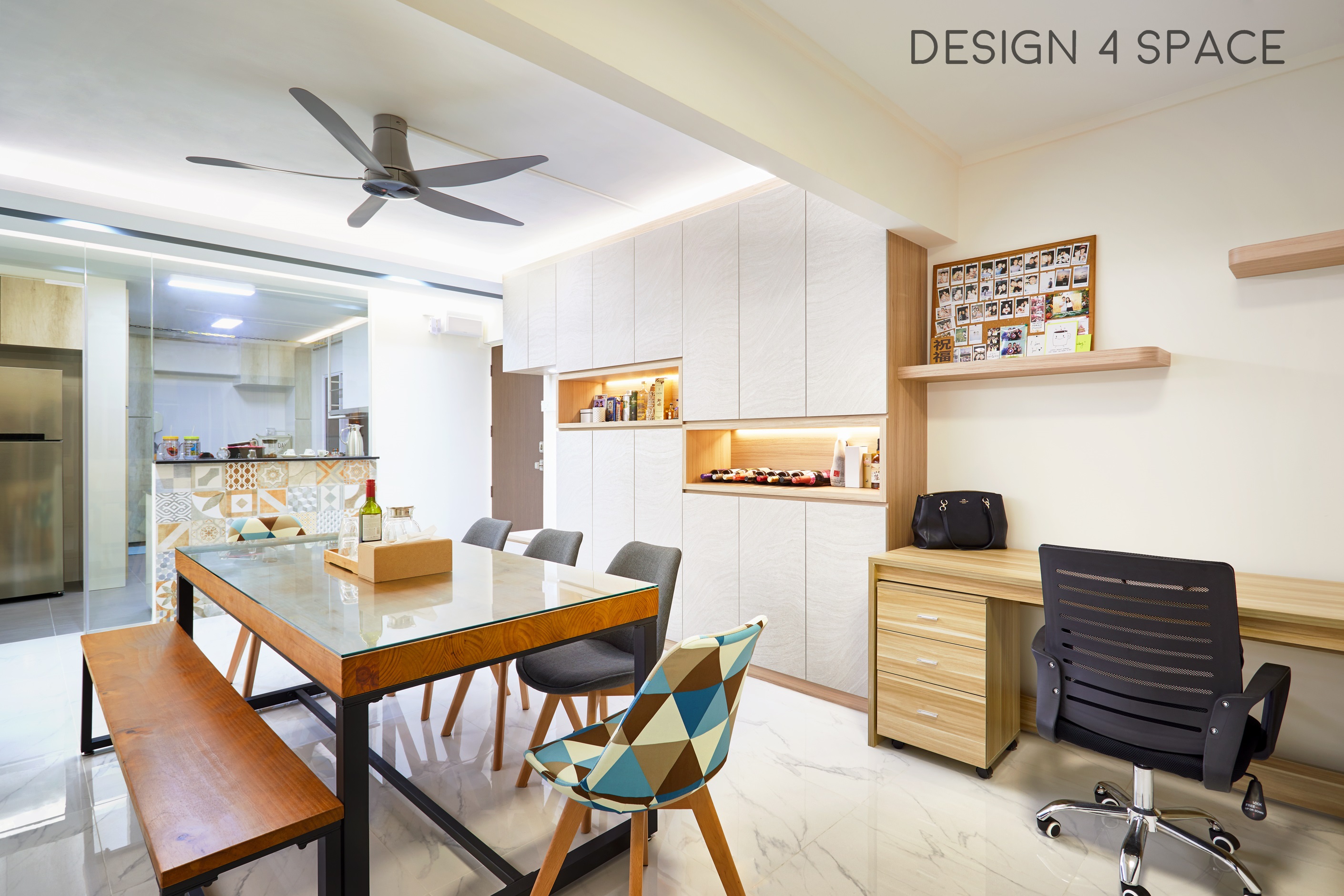 Contemporary, Scandinavian Design - Dining Room - HDB 5 Room - Design by Design 4 Space Pte Ltd