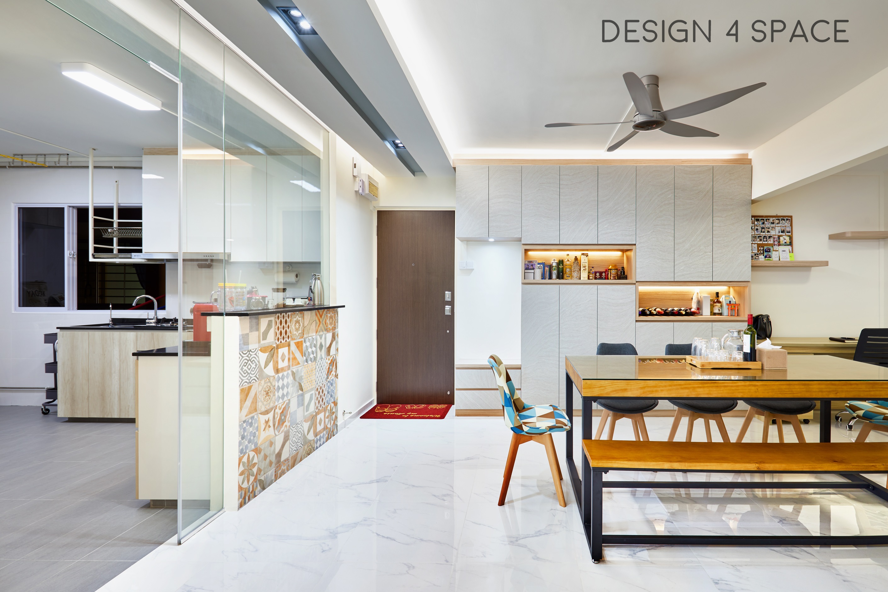 Contemporary, Scandinavian Design - Dining Room - HDB 5 Room - Design by Design 4 Space Pte Ltd