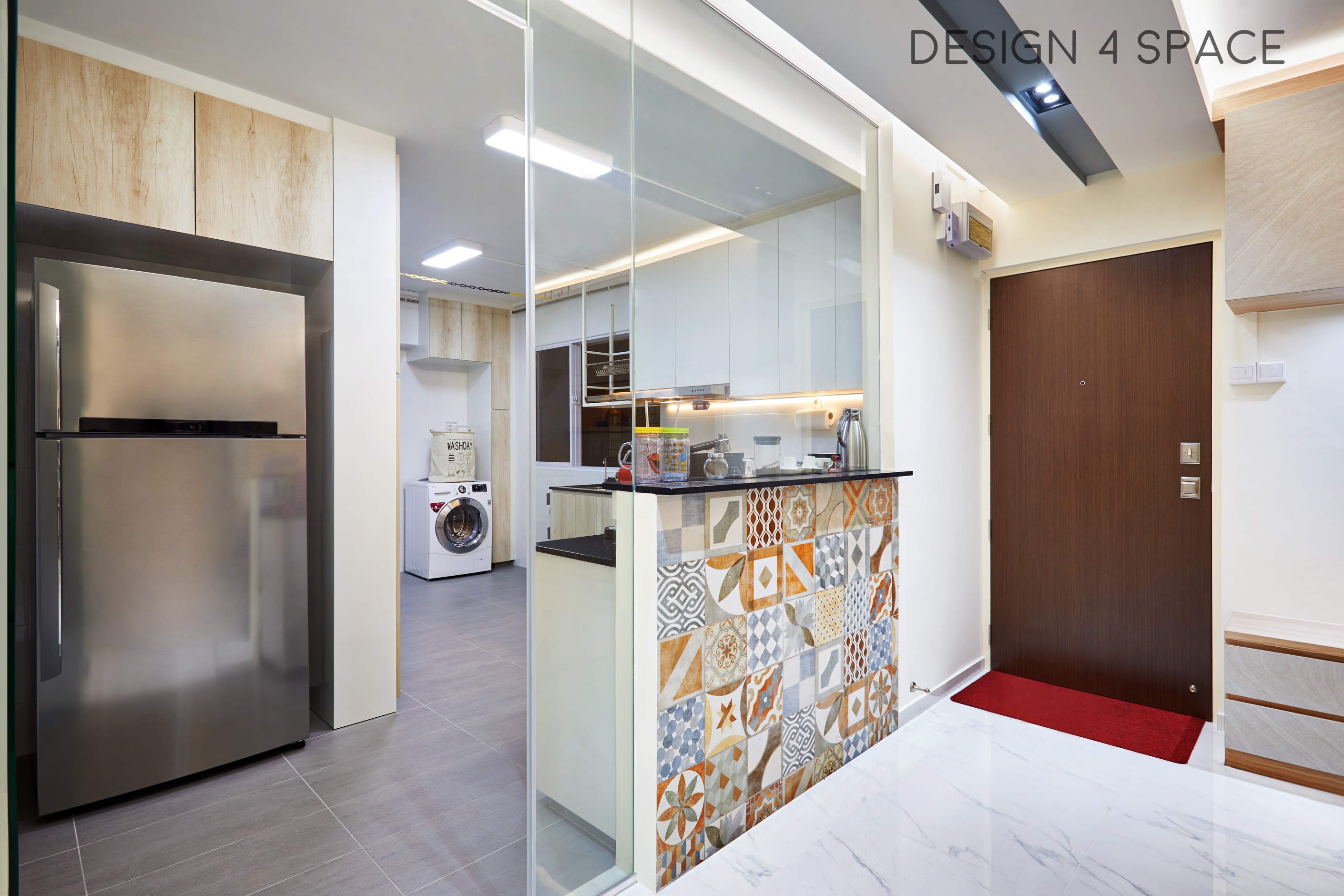 Contemporary, Scandinavian Design - Kitchen - HDB 5 Room - Design by Design 4 Space Pte Ltd