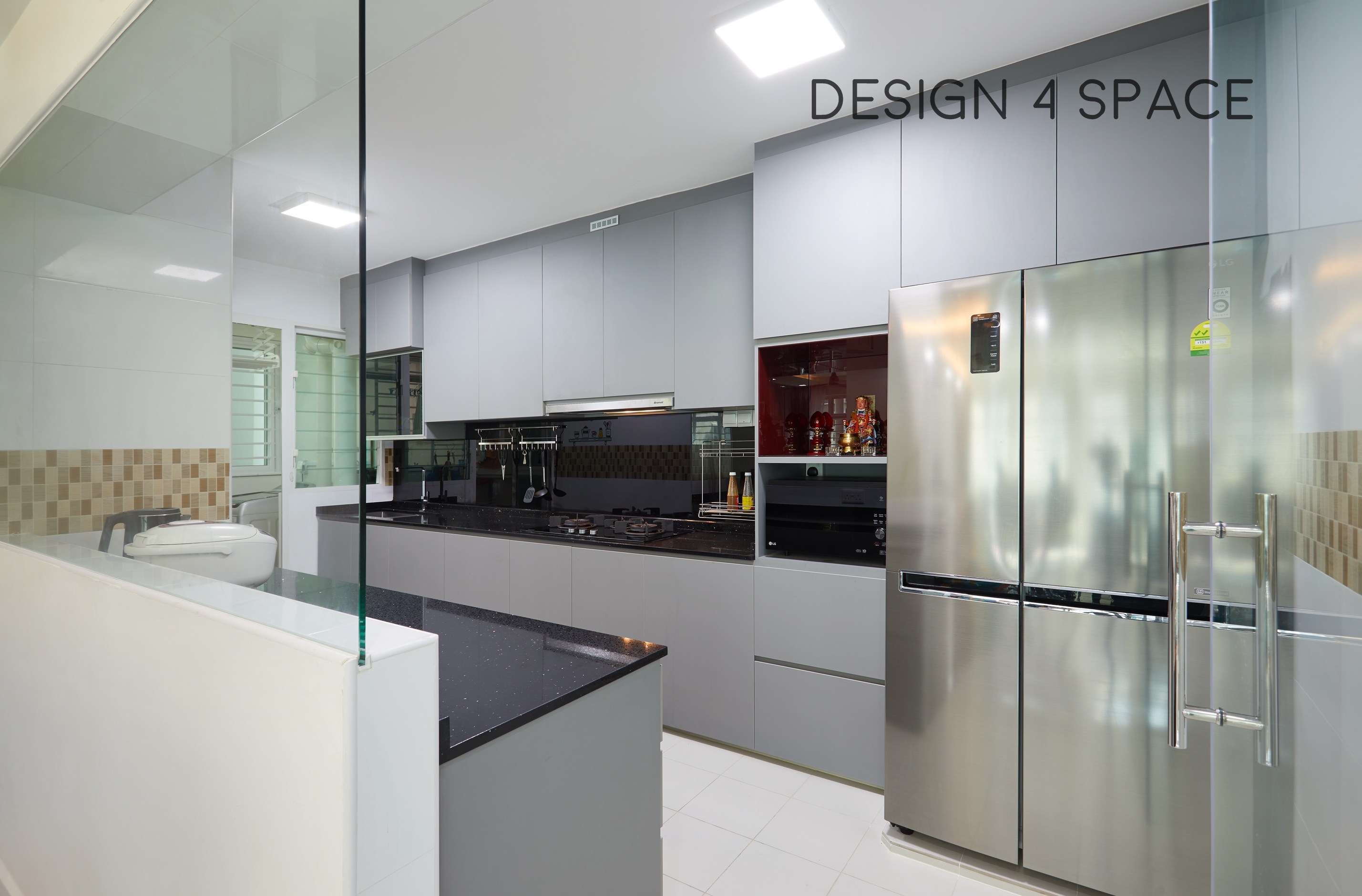 Contemporary, Modern Design - Kitchen - HDB 5 Room - Design by Design 4 Space Pte Ltd