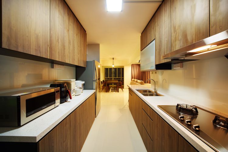 Contemporary, Minimalist Design - Kitchen - HDB 5 Room - Design by Design 4 Space Pte Ltd