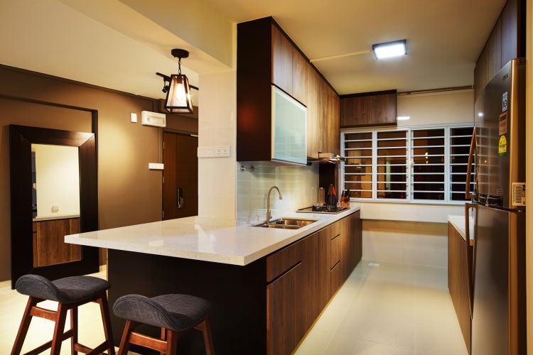 Contemporary, Minimalist Design - Kitchen - HDB 5 Room - Design by Design 4 Space Pte Ltd