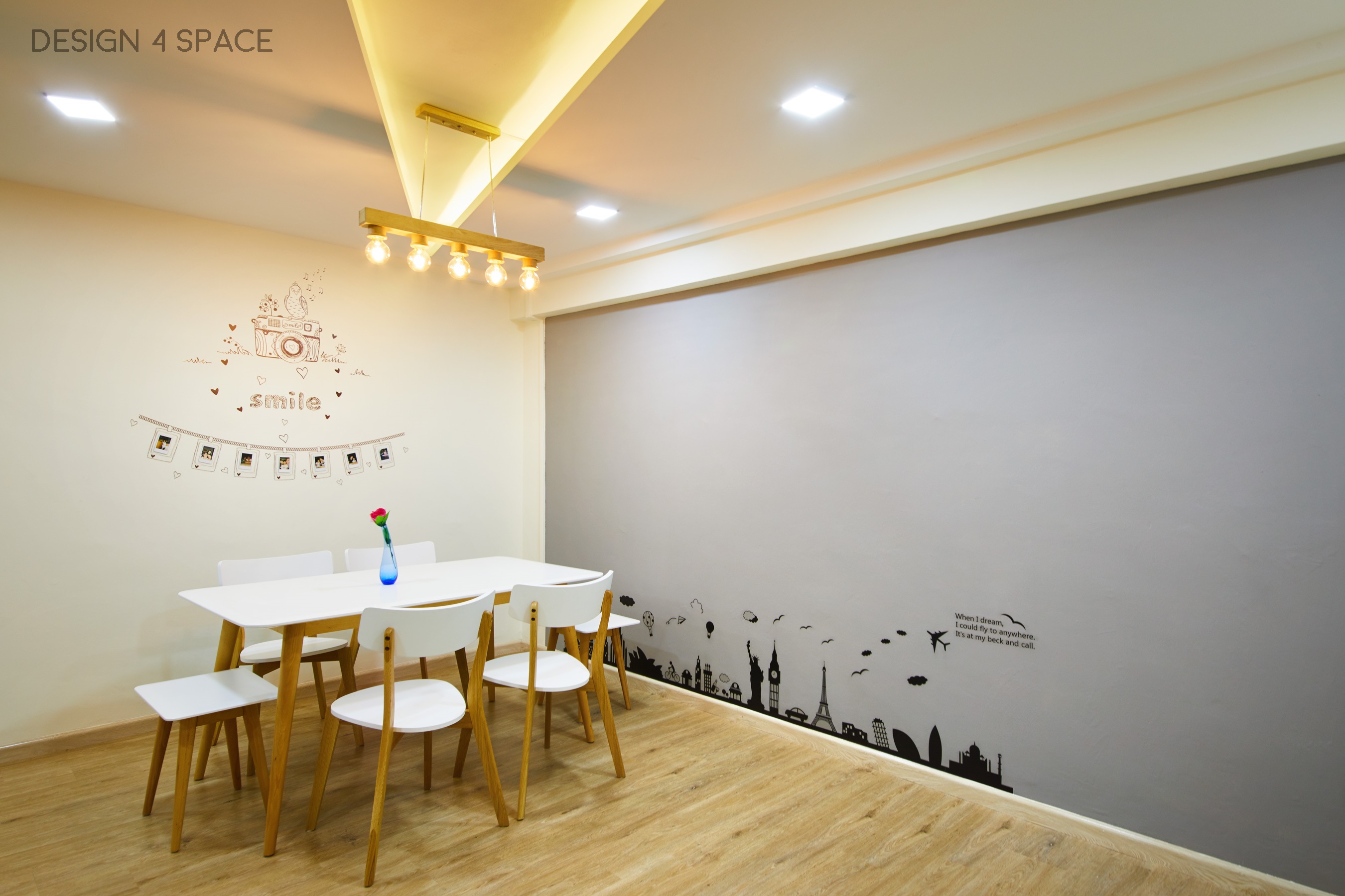 Contemporary, Modern, Scandinavian Design - Dining Room - HDB 5 Room - Design by Design 4 Space Pte Ltd