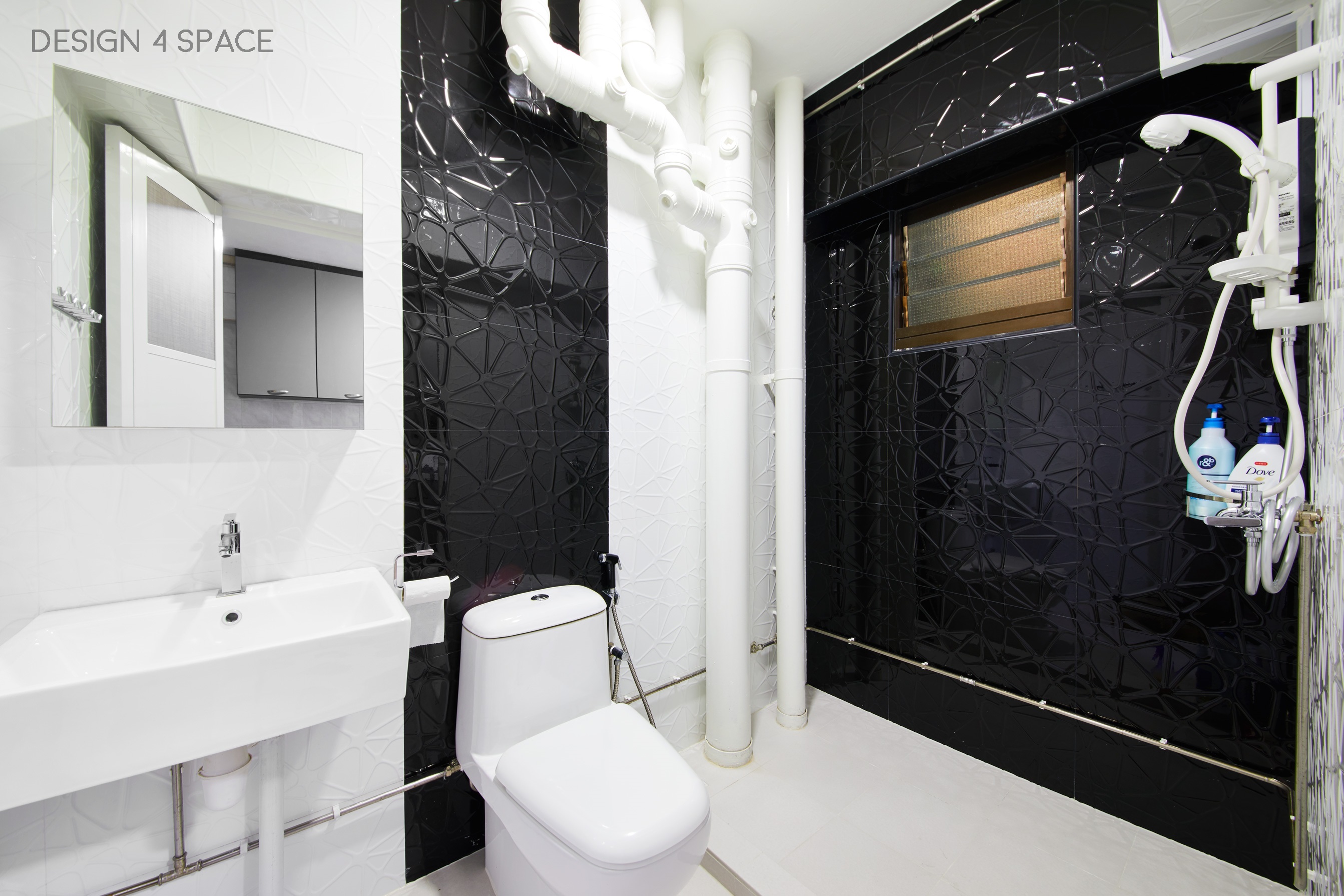 Contemporary, Modern, Scandinavian Design - Bathroom - HDB 5 Room - Design by Design 4 Space Pte Ltd