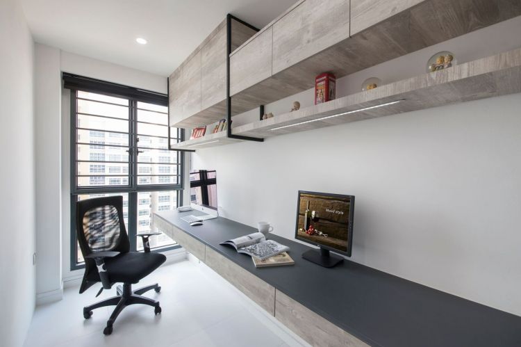 Contemporary, Modern Design - Study Room - HDB 4 Room - Design by Design 4 Space Pte Ltd