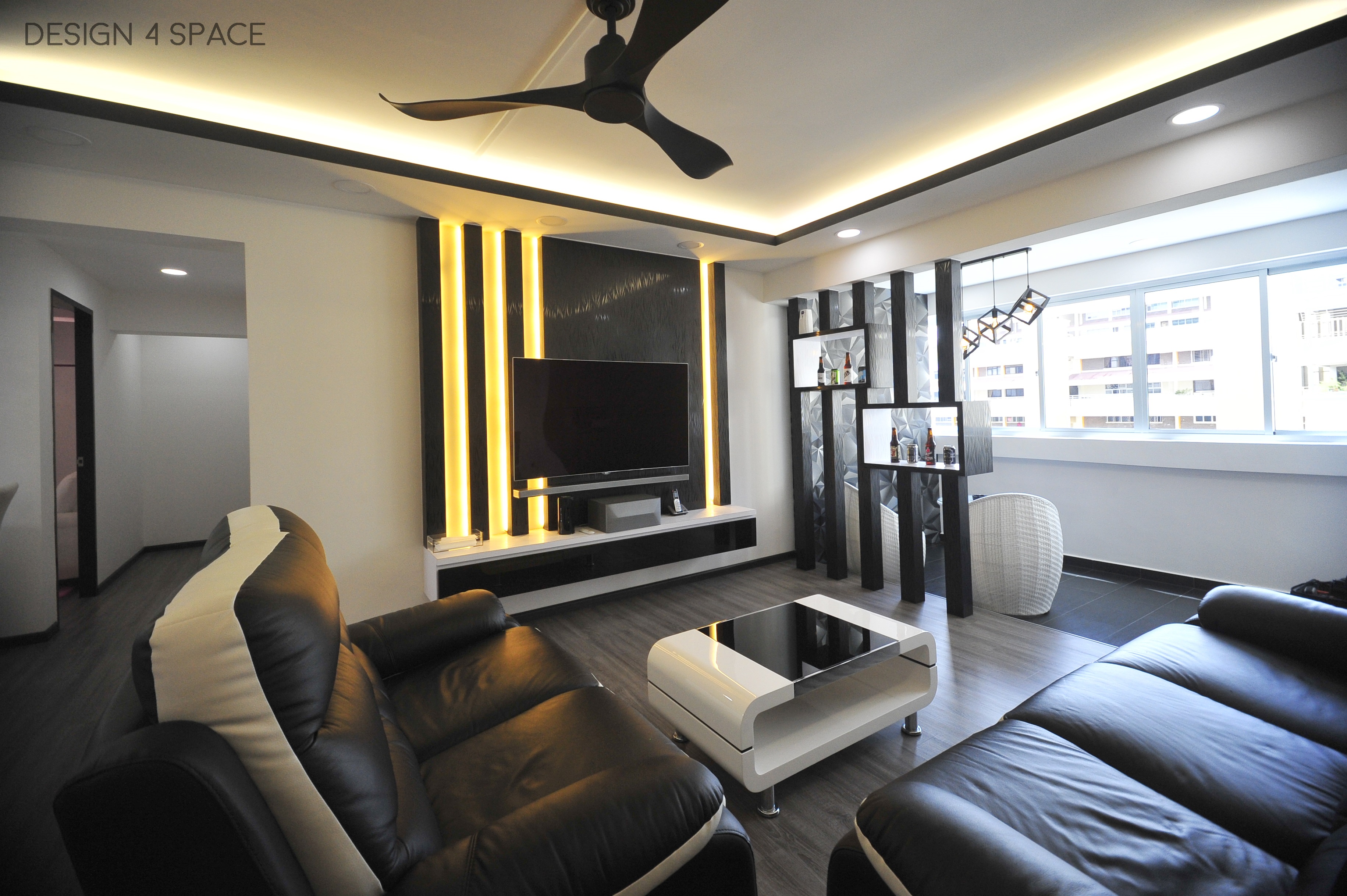 Contemporary, Minimalist, Modern Design - Living Room - HDB 5 Room - Design by Design 4 Space Pte Ltd