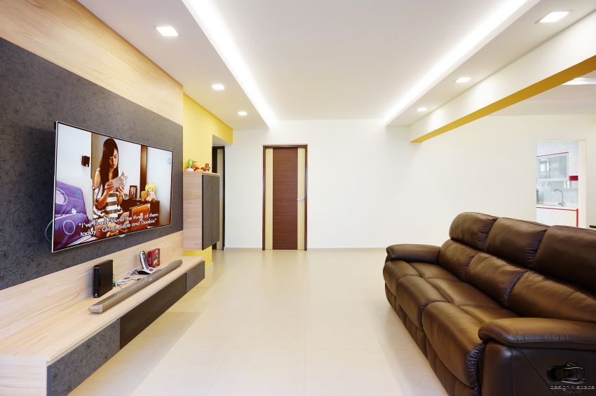 Contemporary, Modern Design - Living Room - HDB 5 Room - Design by Design 4 Space Pte Ltd