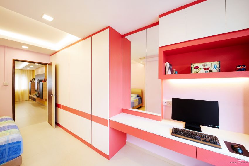 Contemporary, Modern Design - Bedroom - HDB 5 Room - Design by Design 4 Space Pte Ltd