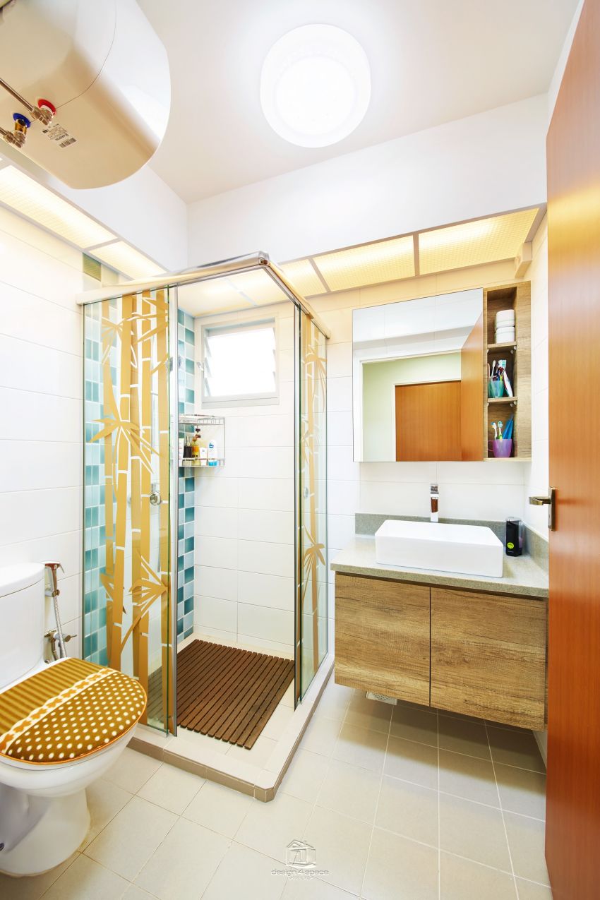 Contemporary Design - Bathroom - HDB 5 Room - Design by Design 4 Space Pte Ltd