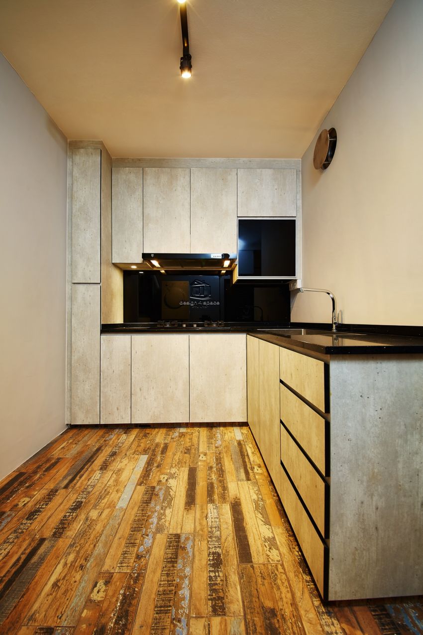 Contemporary, Industrial, Rustic Design - Kitchen - HDB 5 Room - Design by Design 4 Space Pte Ltd