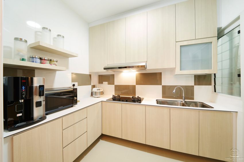 Minimalist, Modern Design - Kitchen - HDB 5 Room - Design by Design 4 Space Pte Ltd