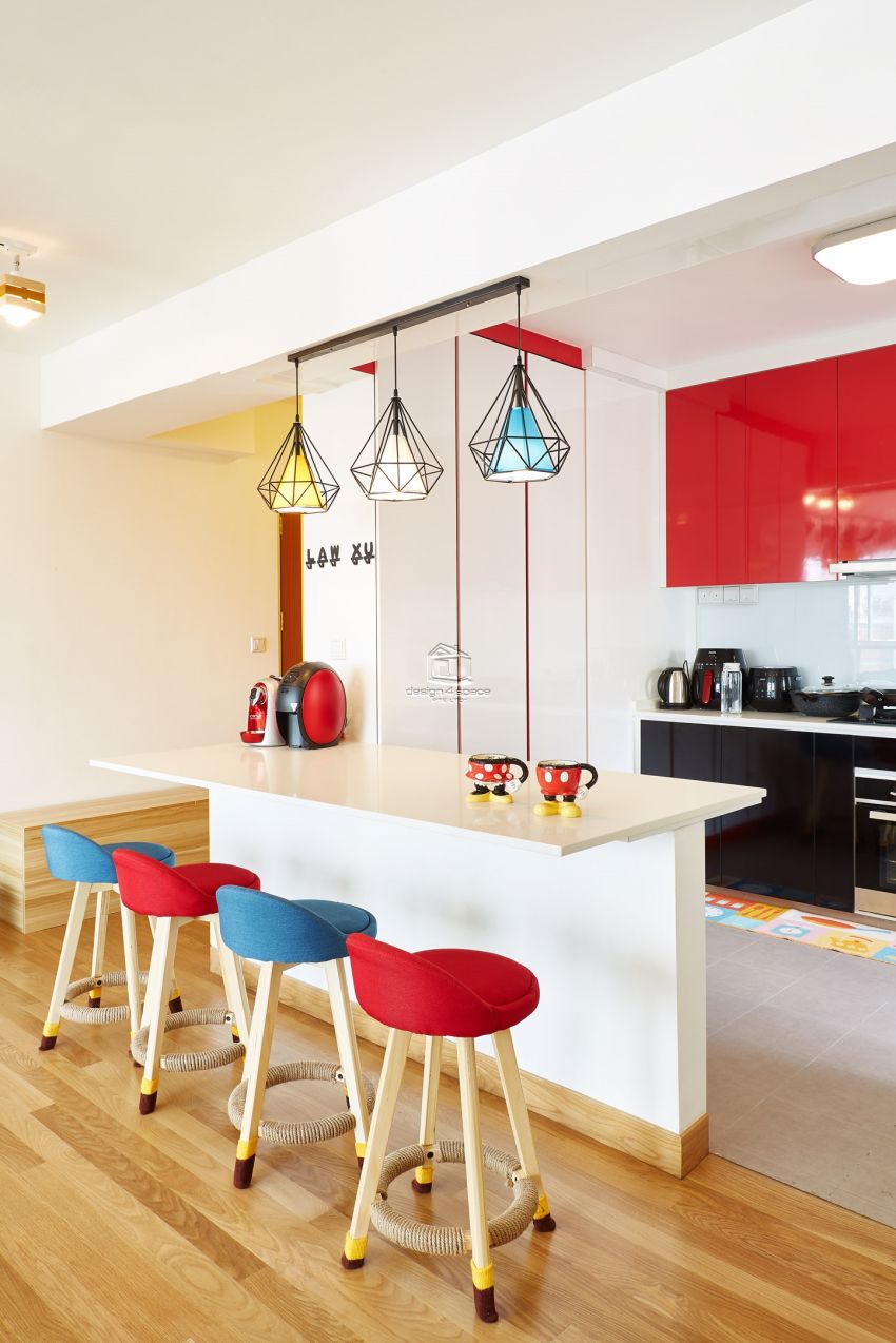 Contemporary, Scandinavian Design - Kitchen - HDB 5 Room - Design by Design 4 Space Pte Ltd