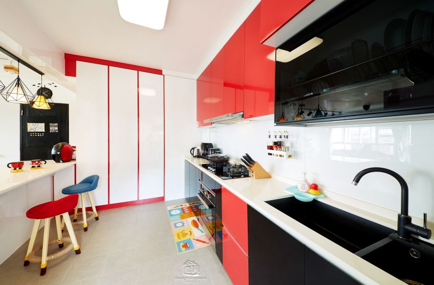 Contemporary, Scandinavian Design - Kitchen - HDB 5 Room - Design by Design 4 Space Pte Ltd